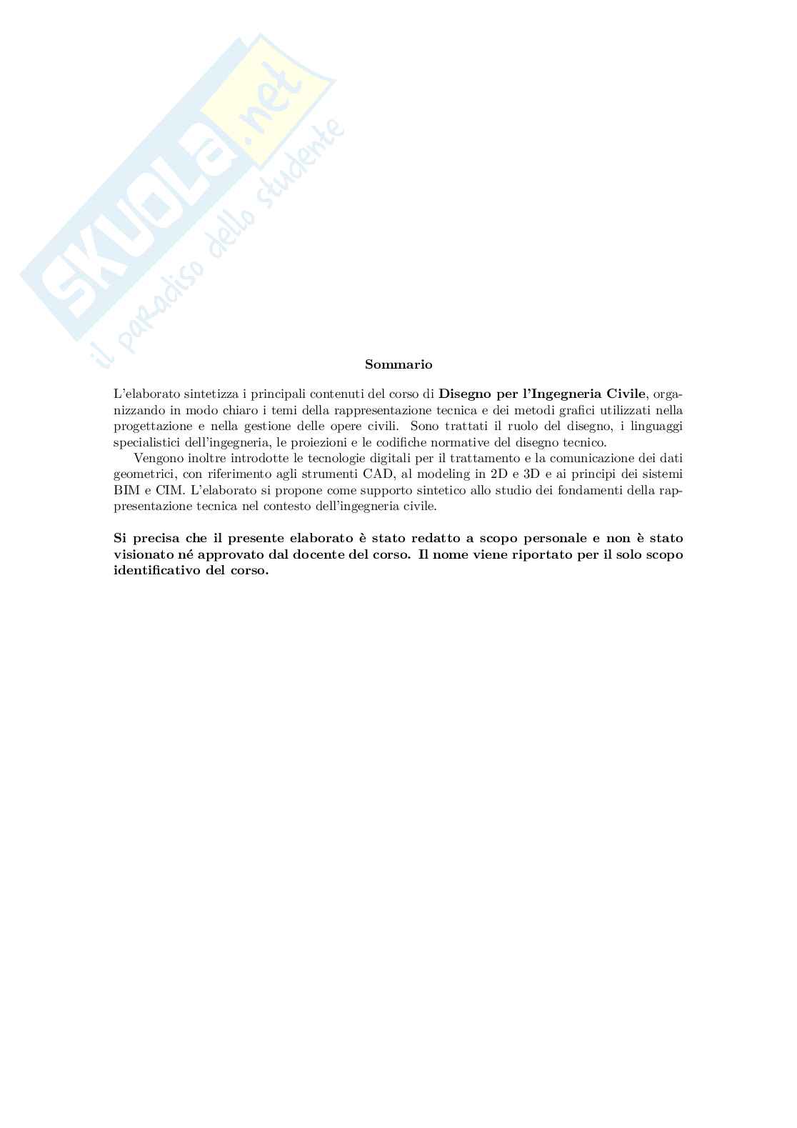 Appunti per Disegno per l'ingegneria civile Pag. 2