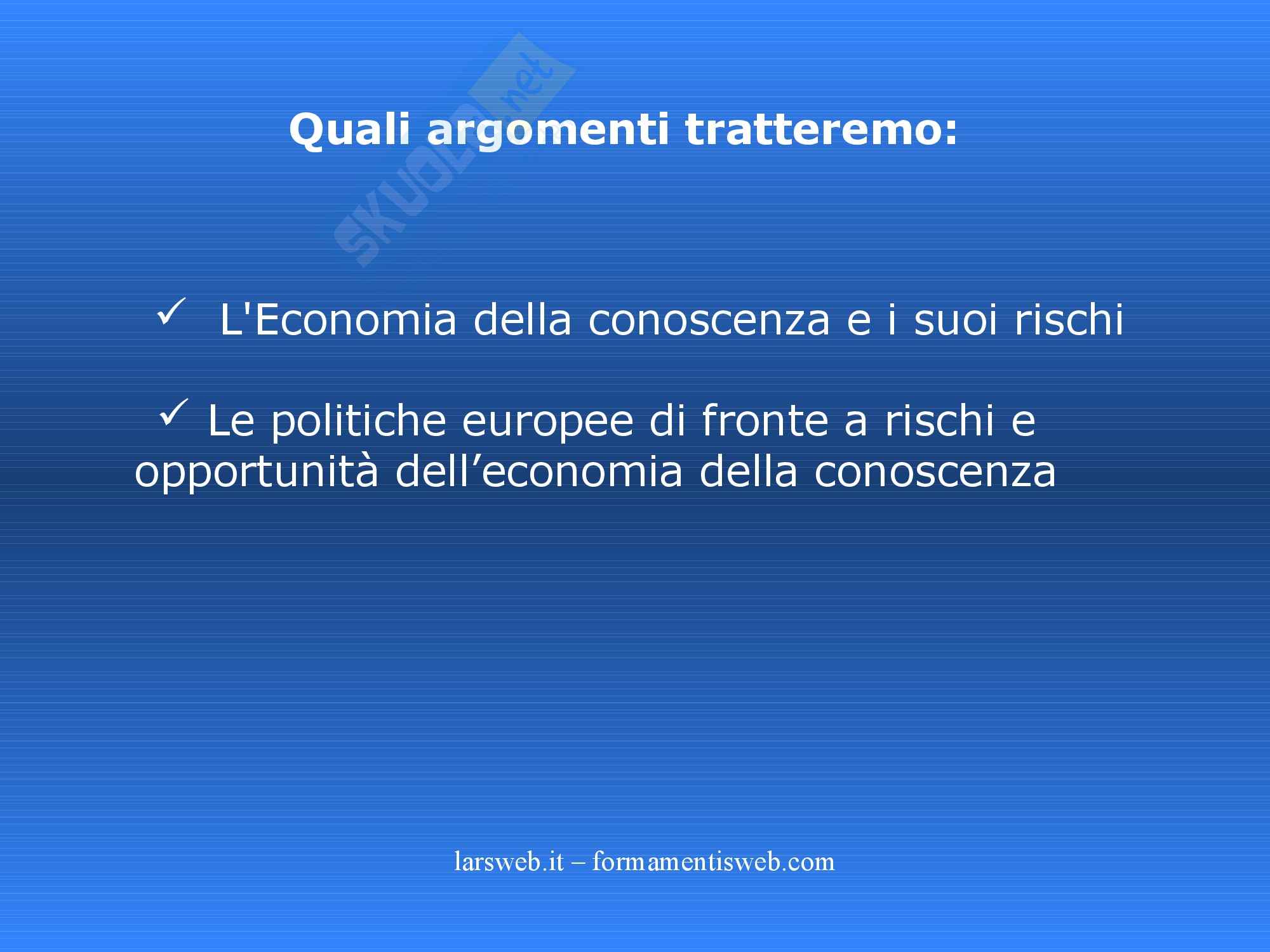 Politiche della formazione e delle risorse umane - Parte terza Pag. 2