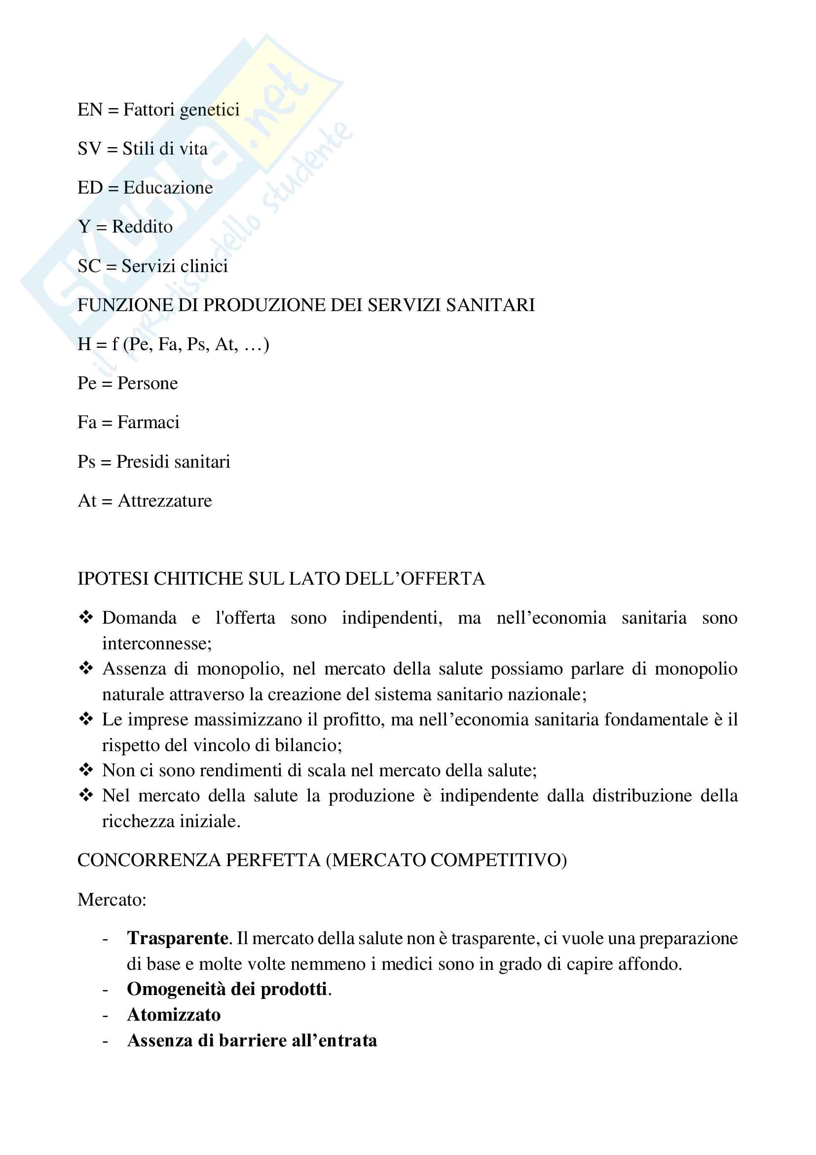 Economia sanitaria, completo Pag. 26