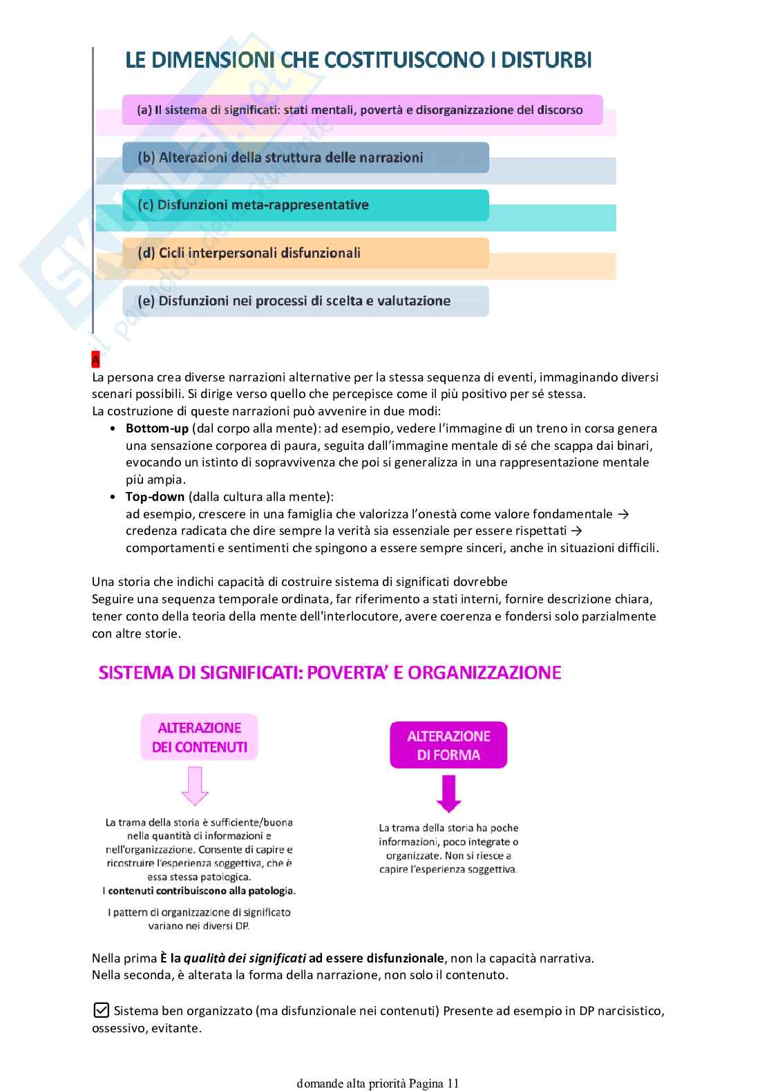 Ripasso esame Psicologia clinica Pag. 11