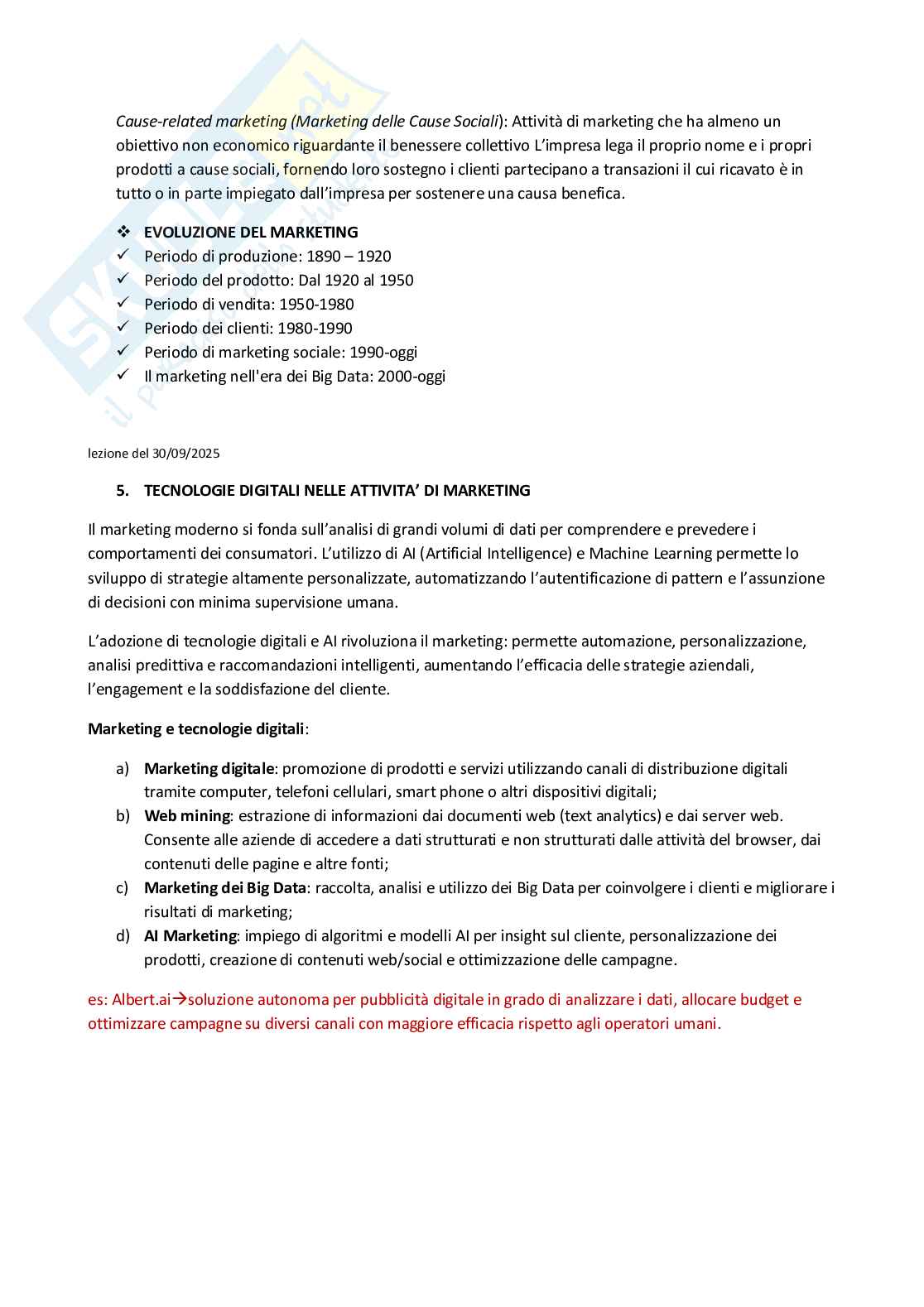Principi di marketing - Appunti per l'esame totale Pag. 11