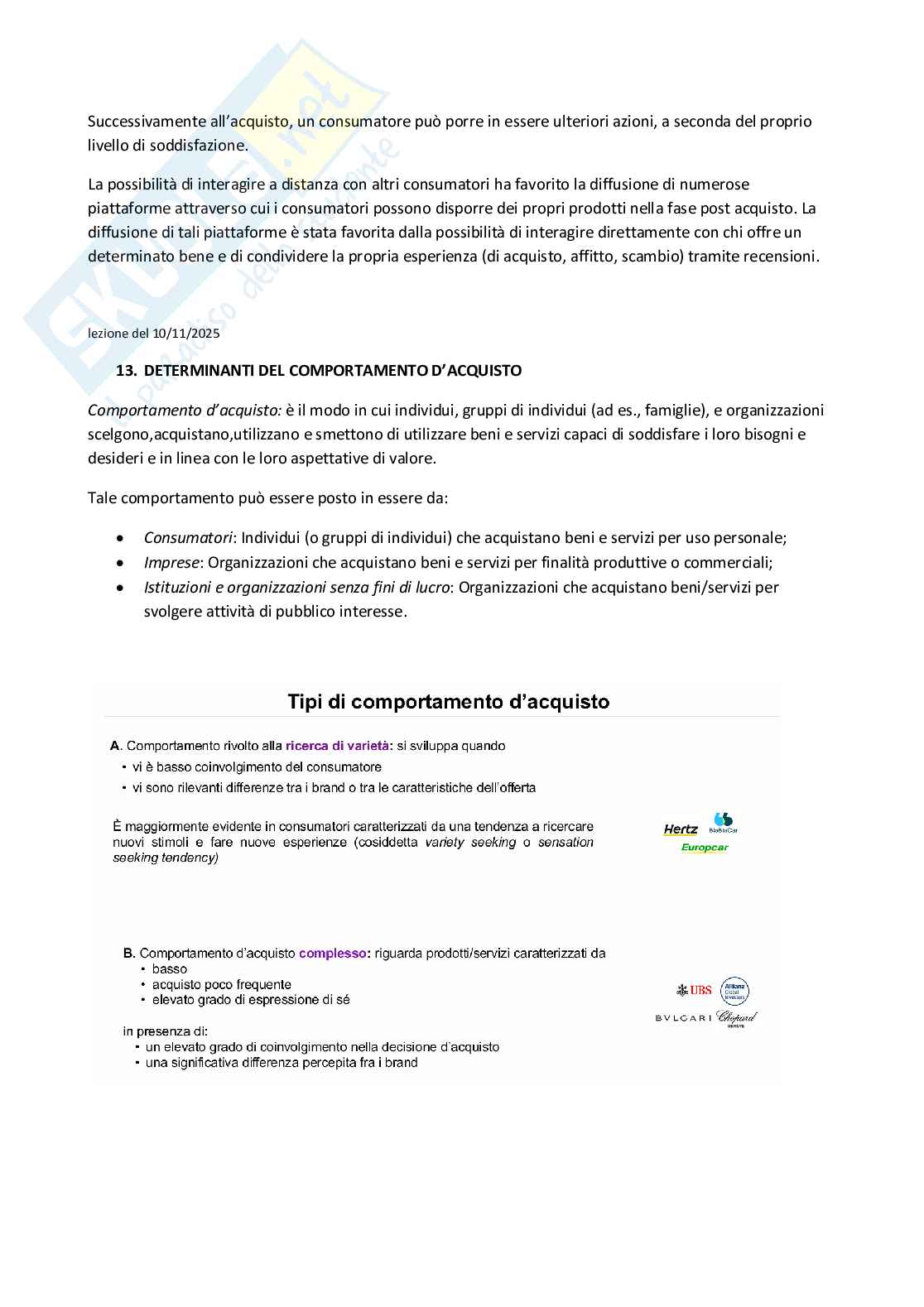 Principi di marketing - Appunti per l'esame totale Pag. 36