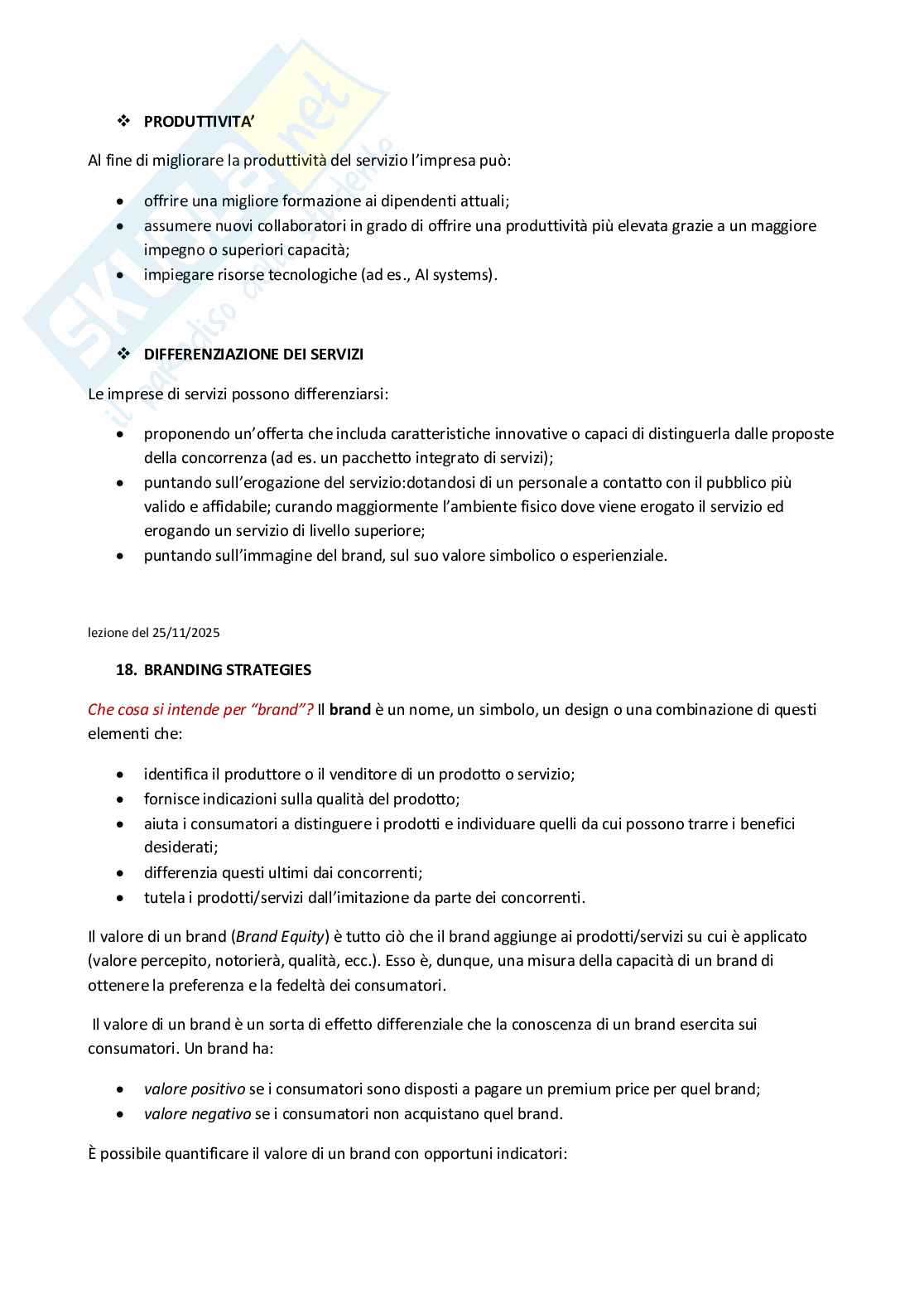 Principi di marketing - Appunti per l'esame totale Pag. 51