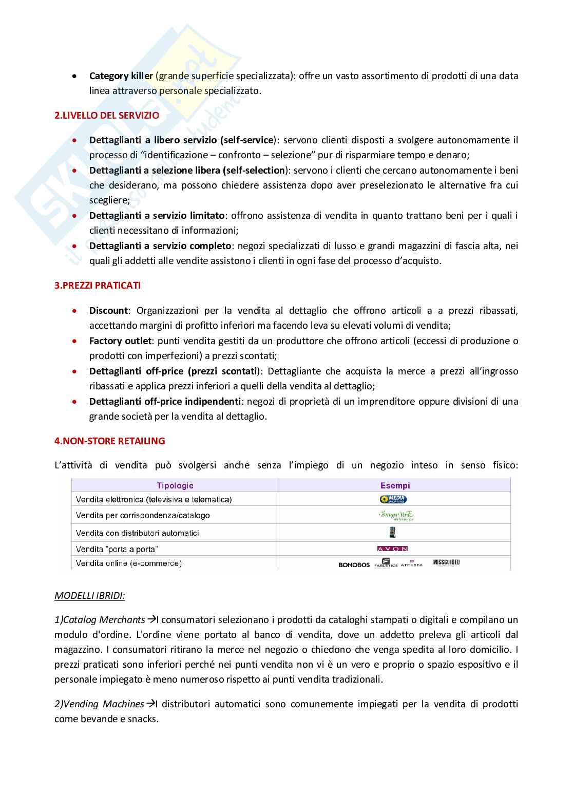 Principi di marketing - Appunti per l'esame totale Pag. 66