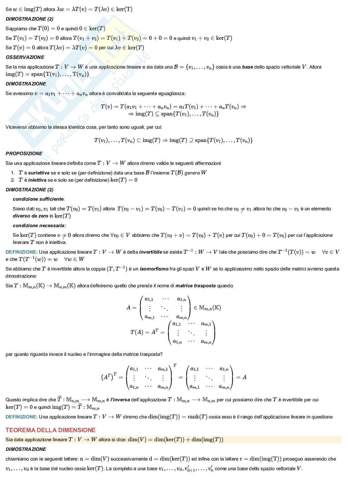 Geometria e Algebra lineare Pag. 11