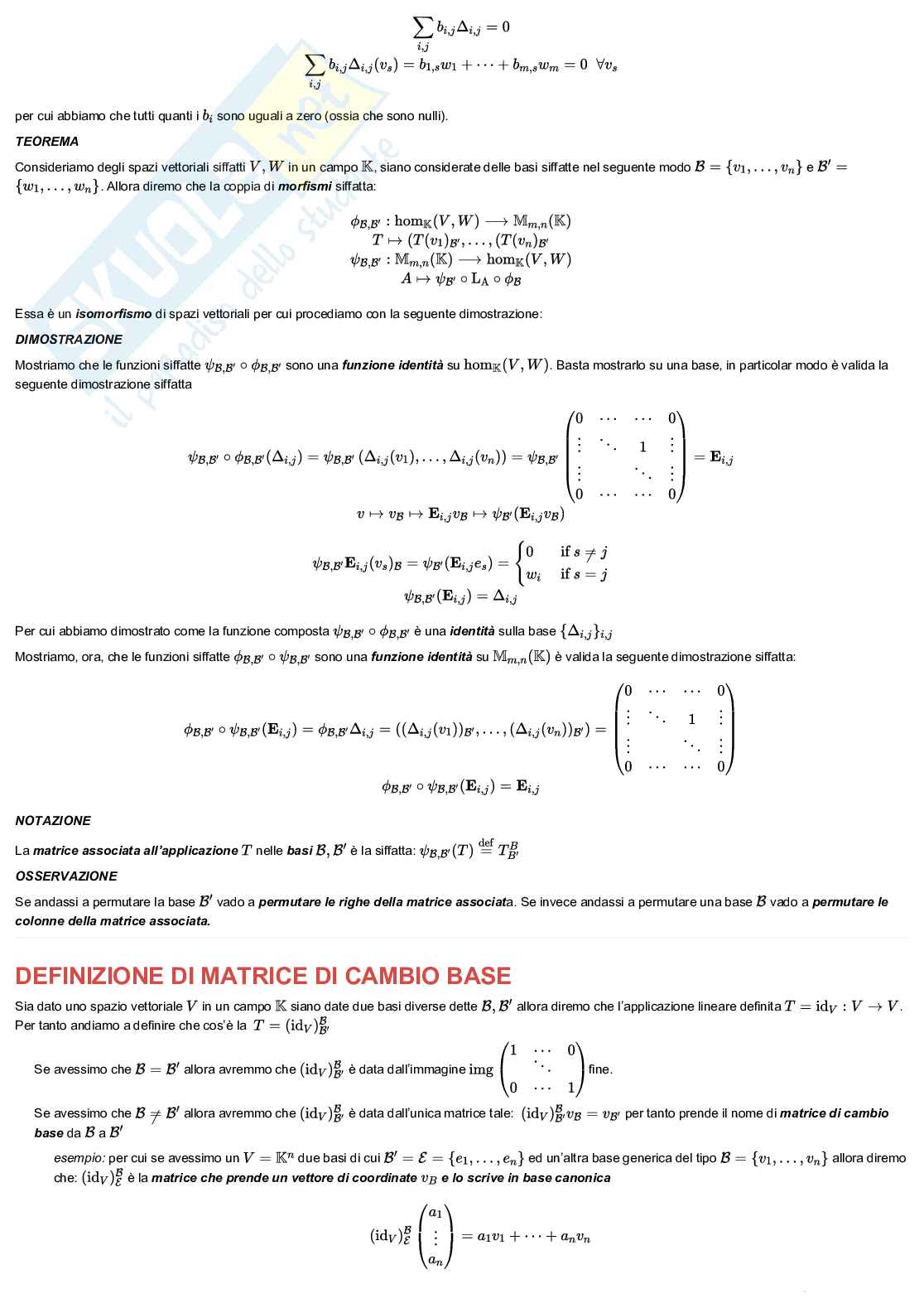 Geometria e Algebra lineare Pag. 16