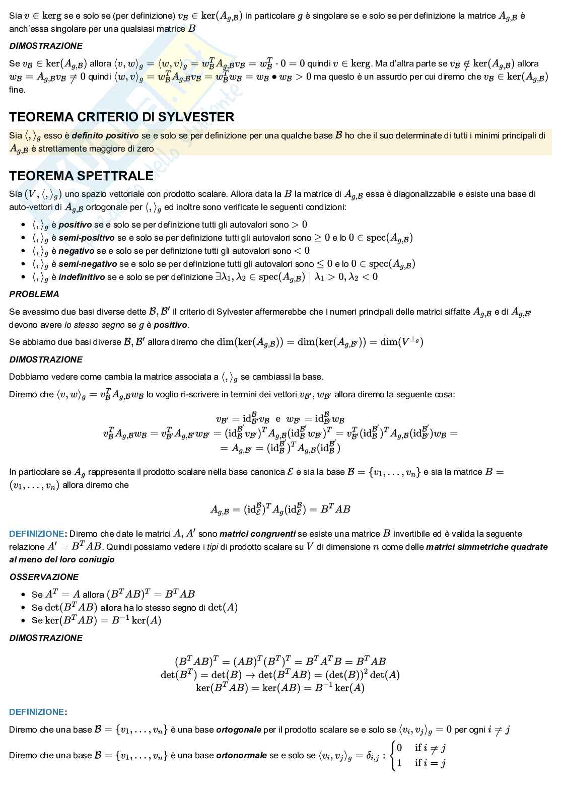 Geometria e Algebra lineare Pag. 31