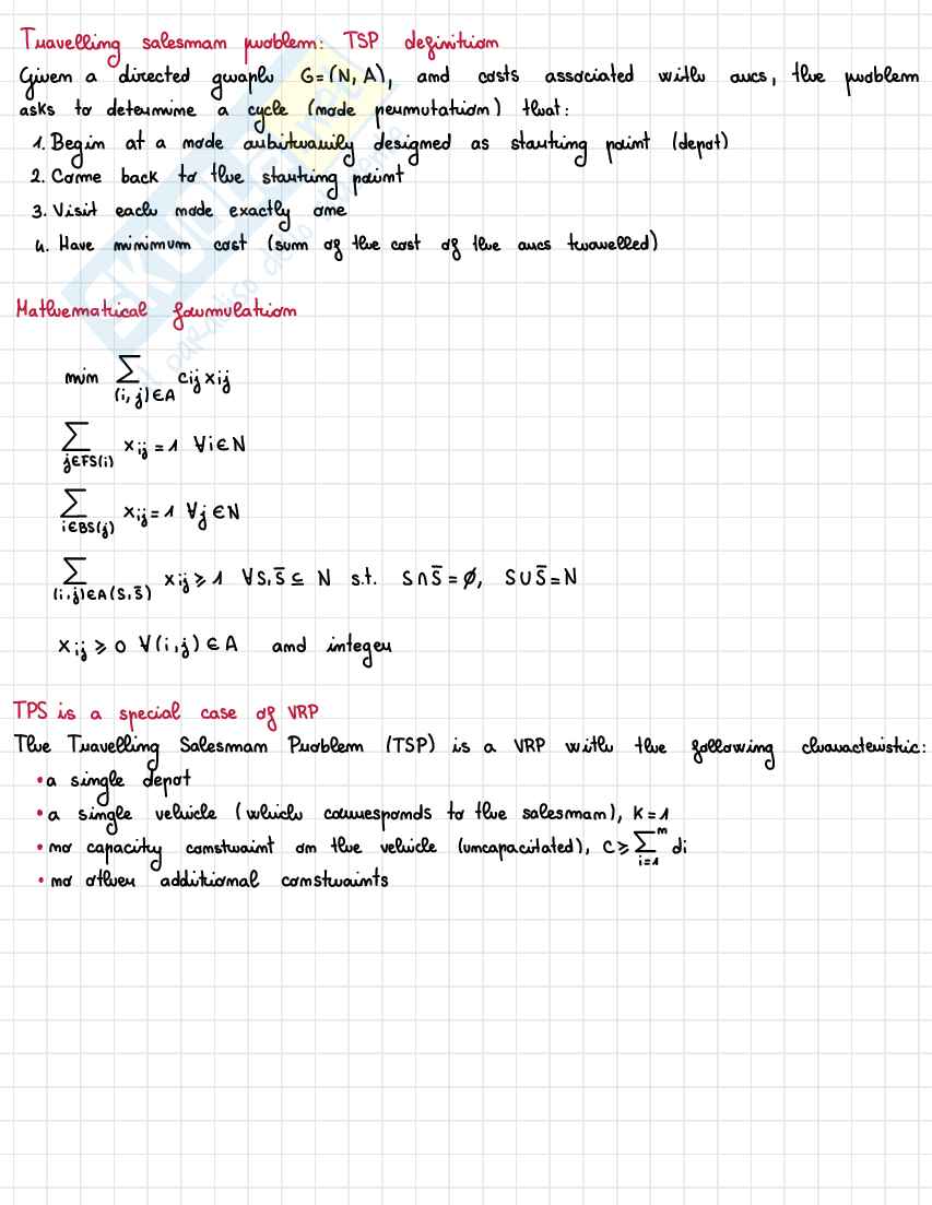 Appunti riassuntivi secondo parziale Optimization and data science for management Pag. 1