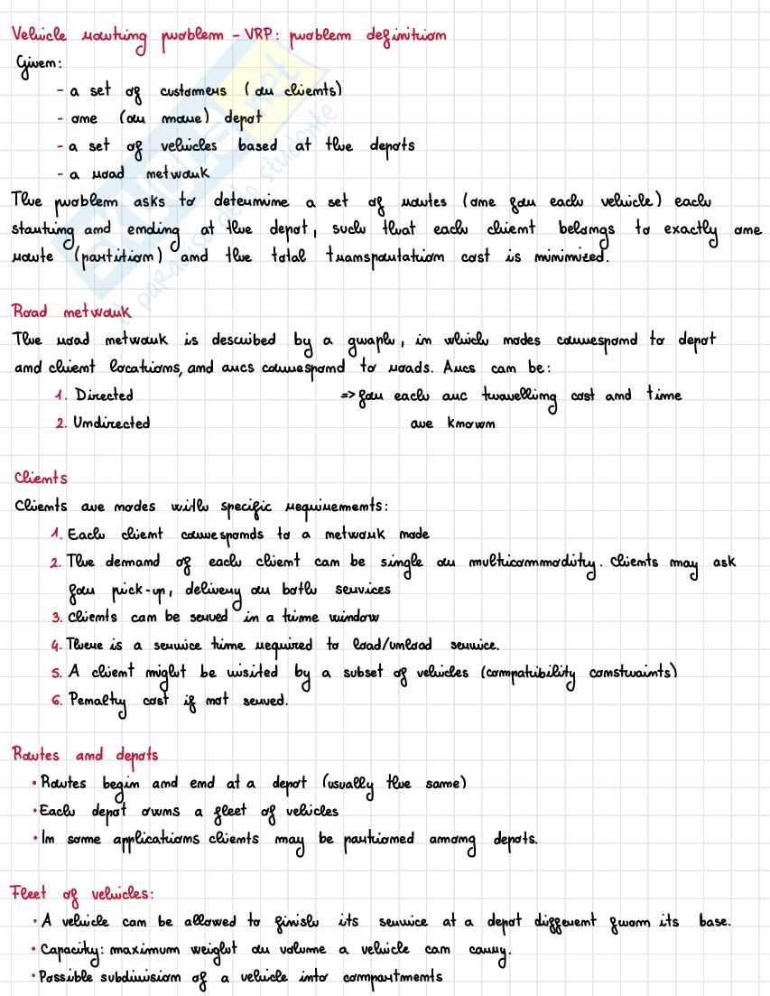 Appunti riassuntivi secondo parziale Optimization and data science for management Pag. 2