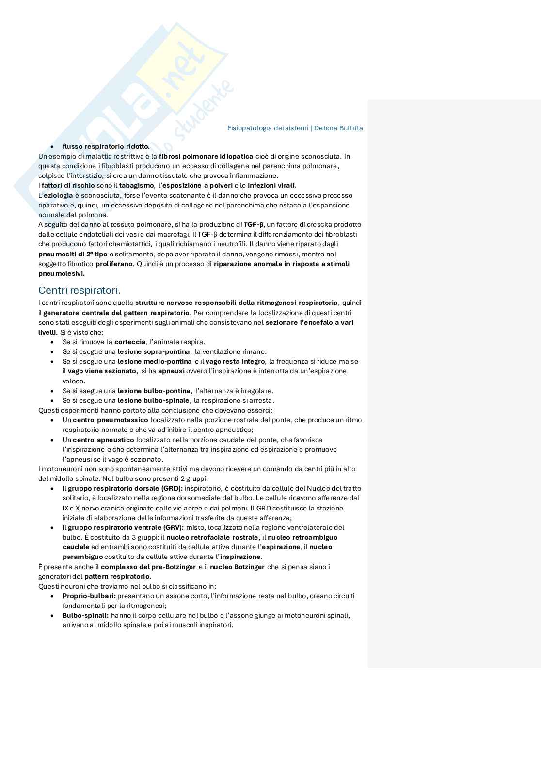 Appunti di Fisiopatologia dei sistemi Pag. 16