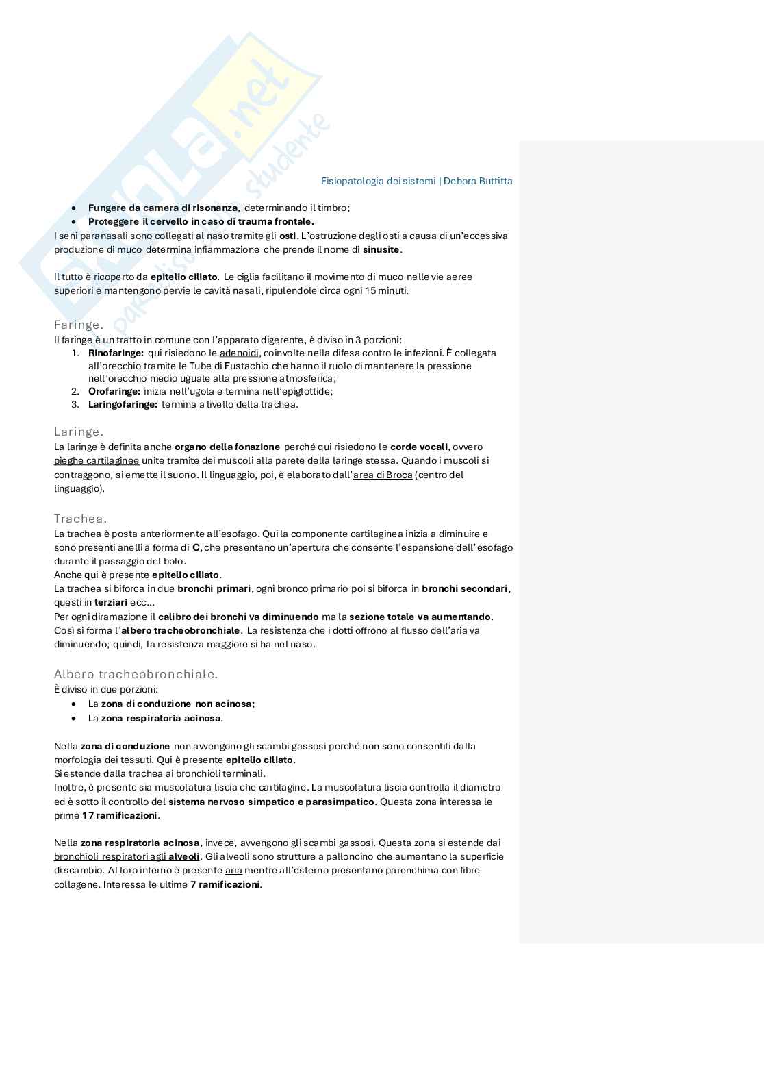 Appunti di Fisiopatologia dei sistemi Pag. 2