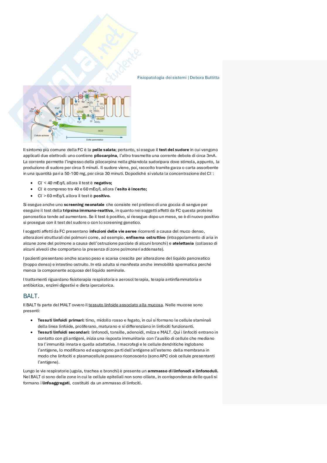 Appunti di Fisiopatologia dei sistemi Pag. 6
