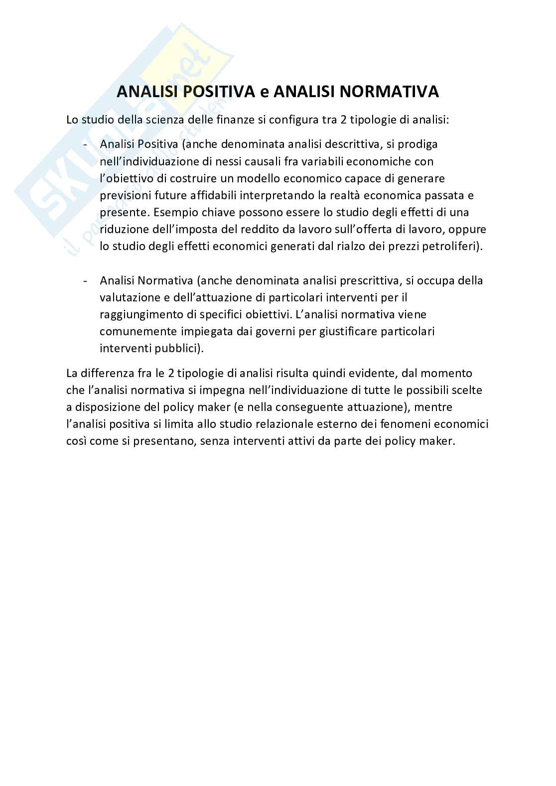 Appunti di Scienza delle finanze  Pag. 2