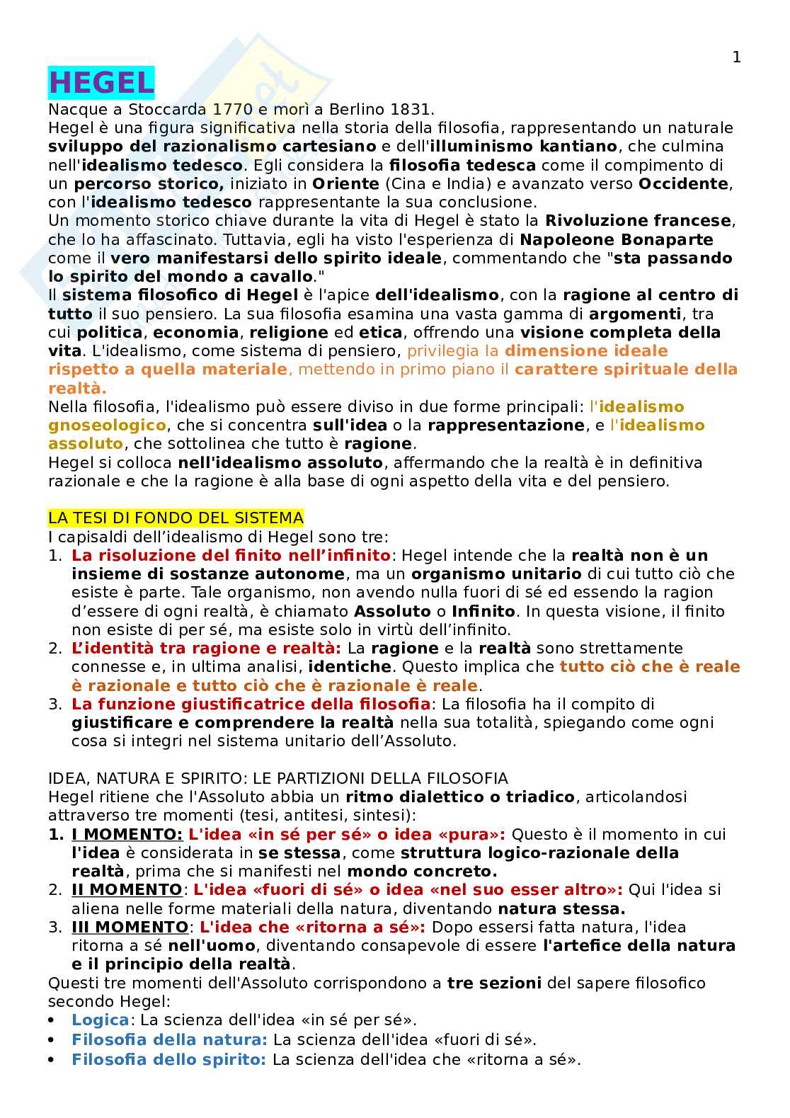 Filosofia: filosofia, movimenti e cenni storici Pag. 1