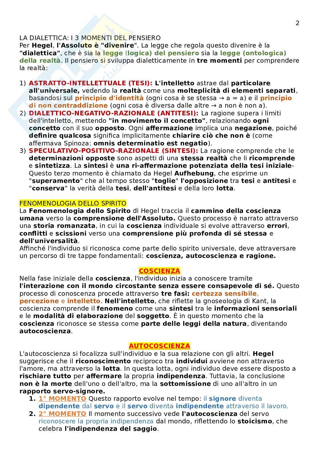 Filosofia: filosofia, movimenti e cenni storici Pag. 2