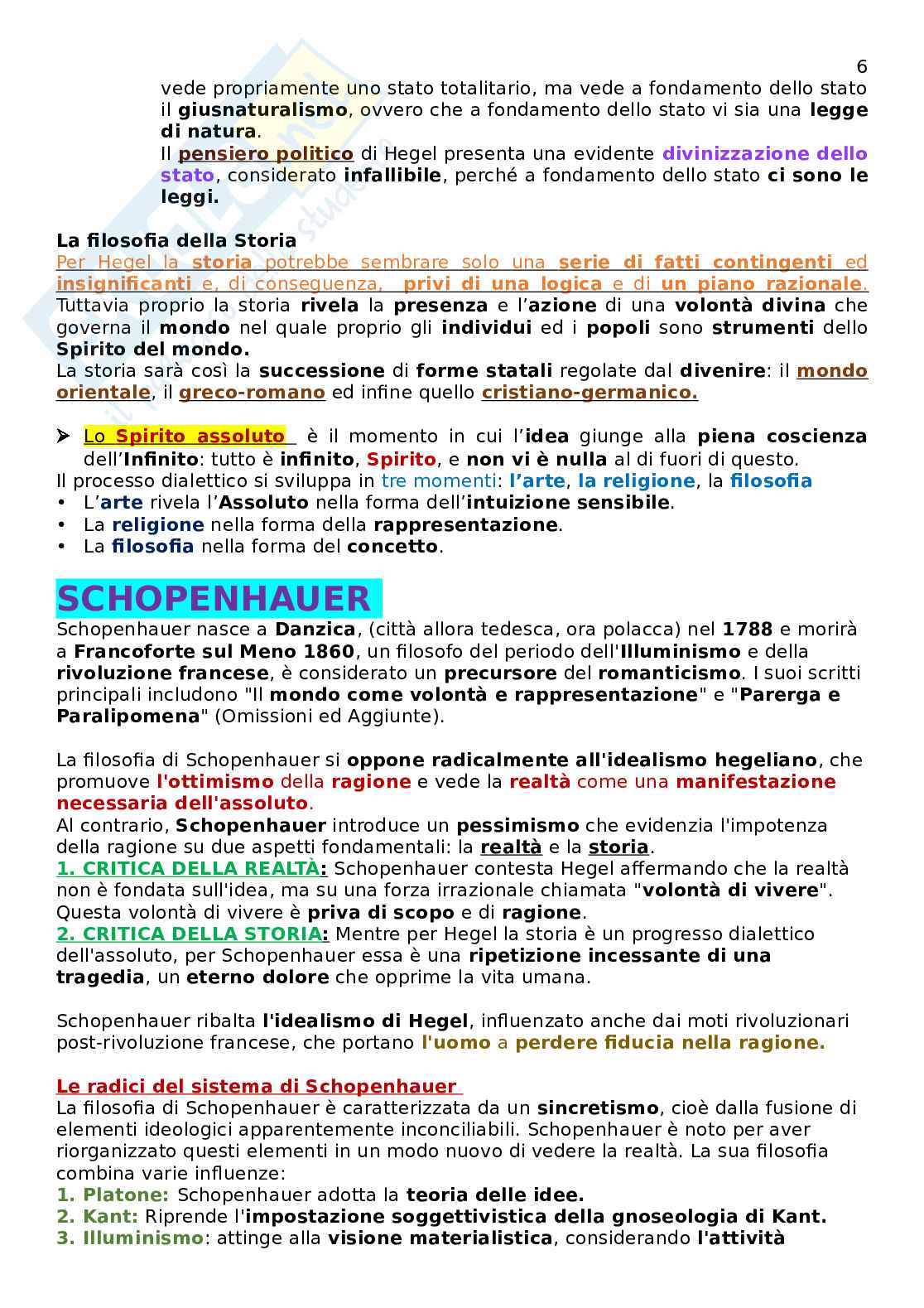 Filosofia: filosofia, movimenti e cenni storici Pag. 6