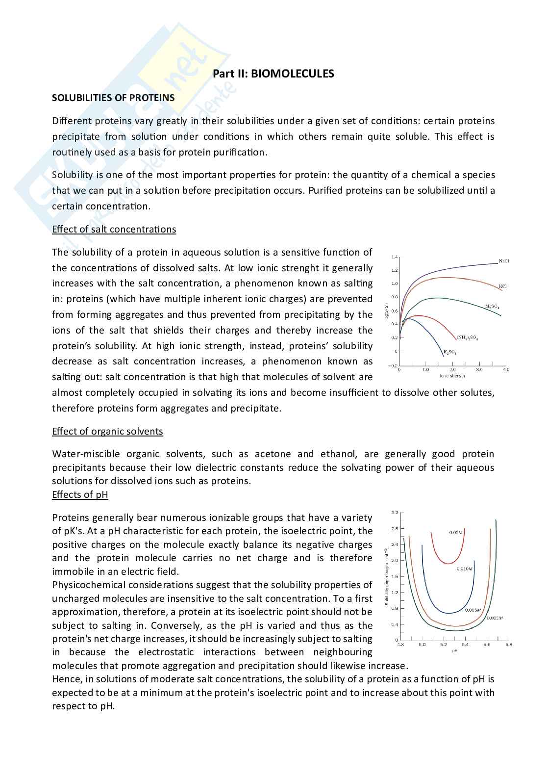 Riassunto esame Biochemistry, Prof. Palese Luigi Leonardo, libro consigliato Biochimica, Voet Pag. 2
