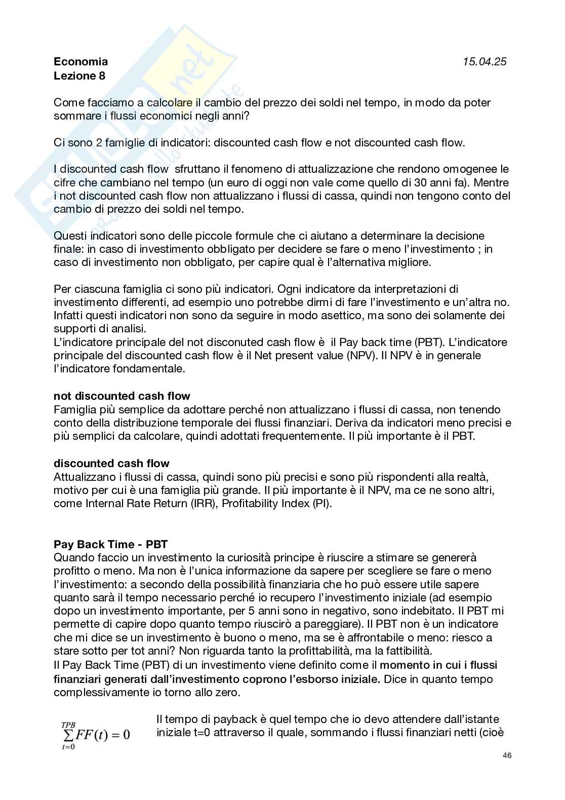 Strategia, Economia e Gestione del Progetto 2024/25 (P1-P2) Pag. 46