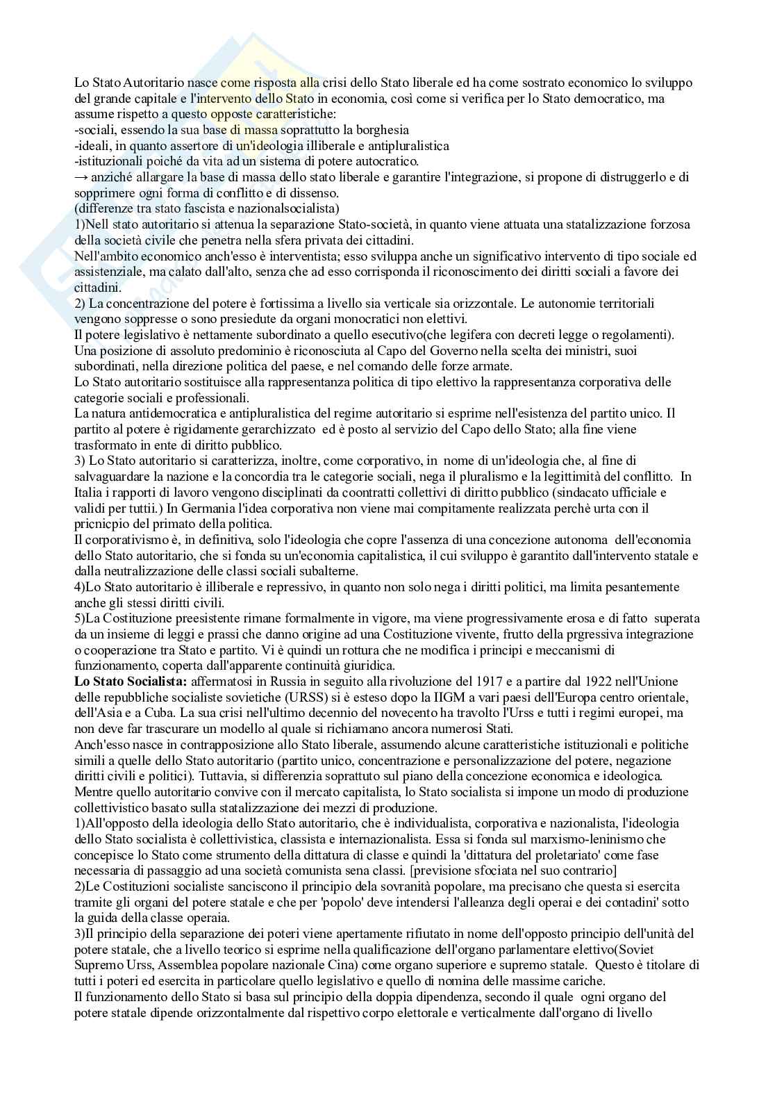 Appunti completi per esame di Diritto Pubblico Comparato prof. Casella Pag. 6