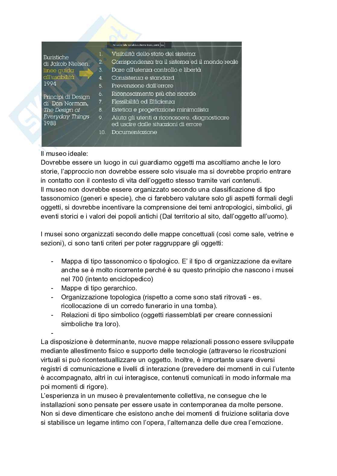 Appunti per l'esame di Tecnologie museali Pag. 31