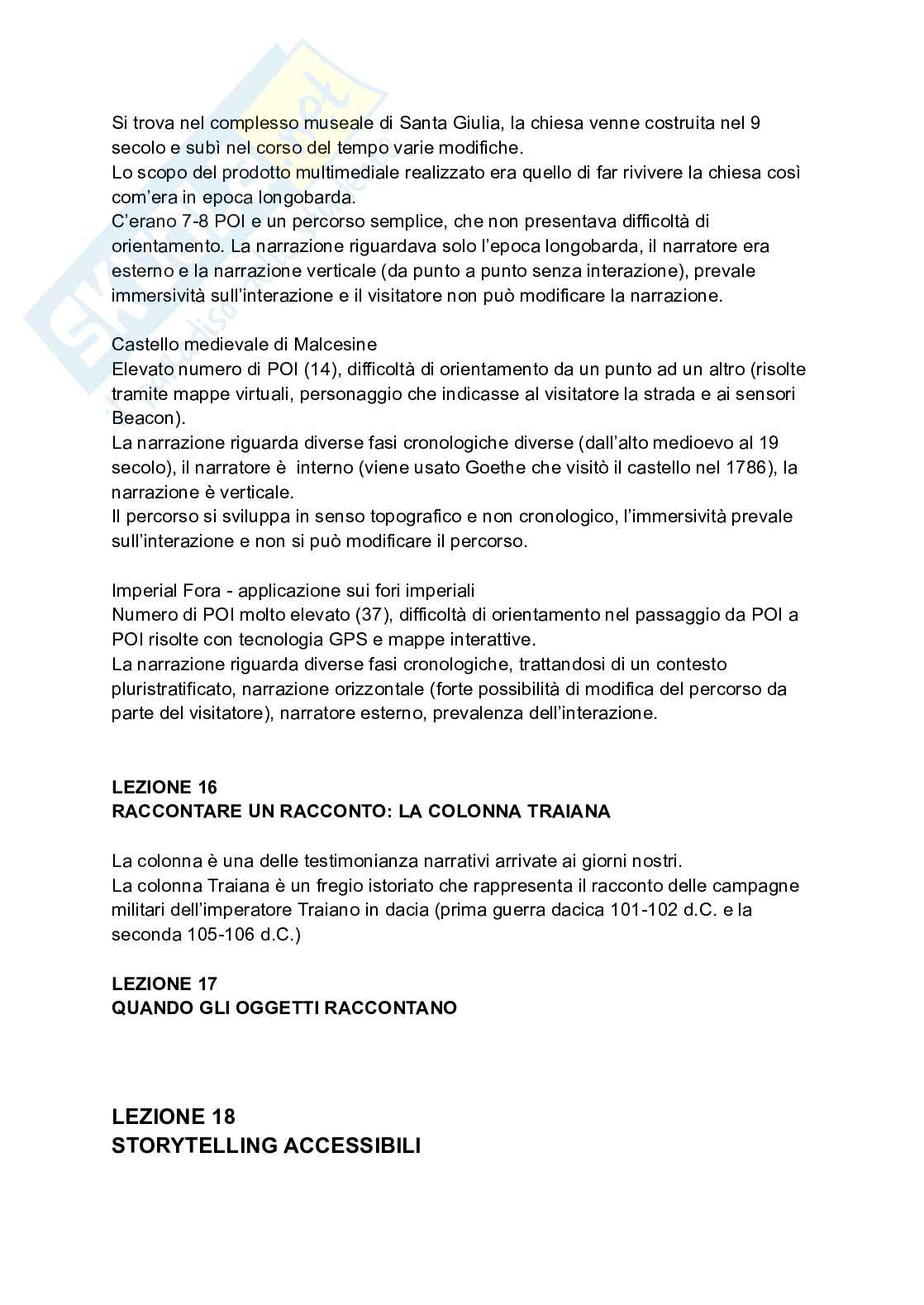 Appunti per l'esame di Tecnologie museali Pag. 46