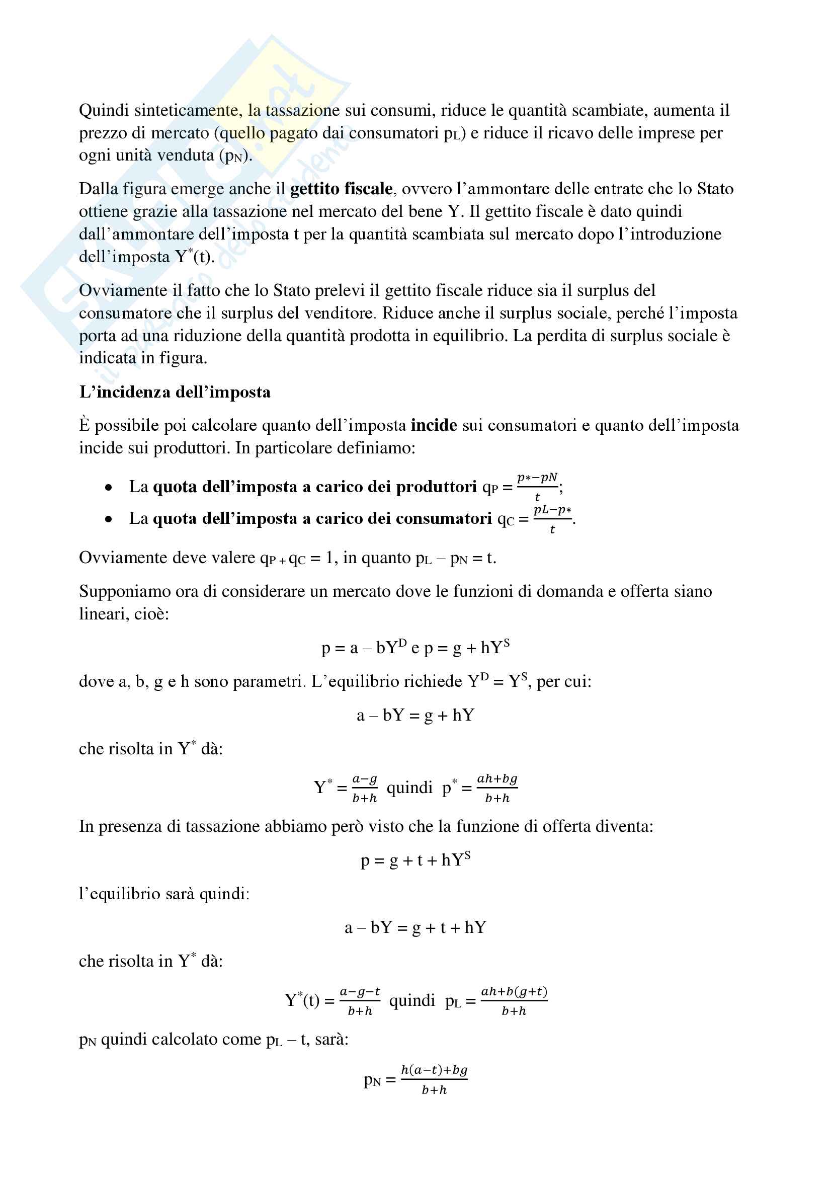 Riassunto esame Economia Politica 1, prof. Staffolani, libro consigliato Microeconomia - Introduzione all'economia politica, Staffolani Pag. 126