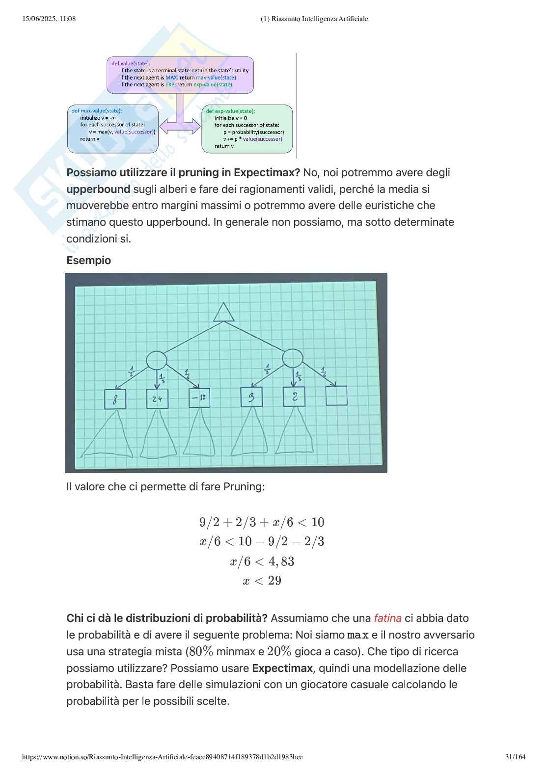 Appunti lezione Intelligenza artificiale - parte 1 Pag. 31