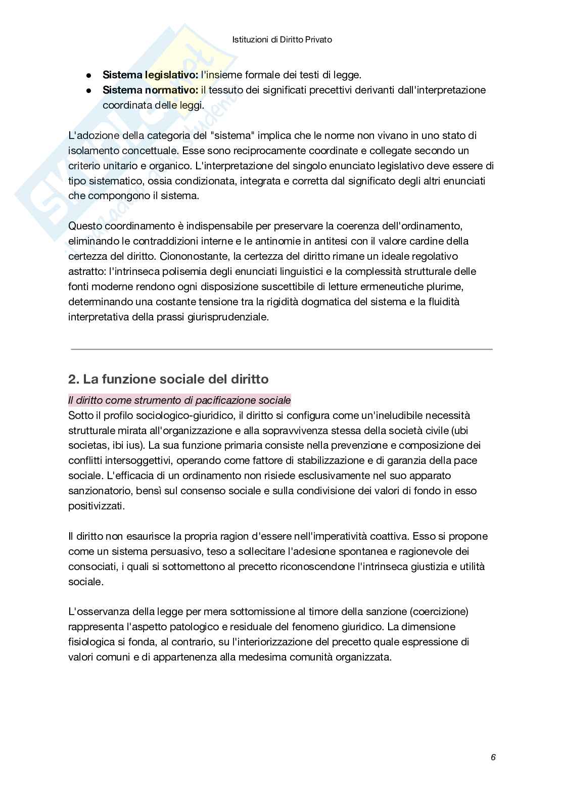 Riassunto esame Istituzioni di diritto privato, Prof. Bellomia Valentina, libro consigliato Istituzioni delle leggi civili, Russo, Doria, Lener Pag. 6