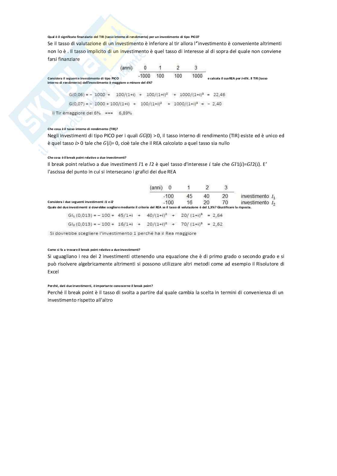 Matematica finanziaria Pag. 76