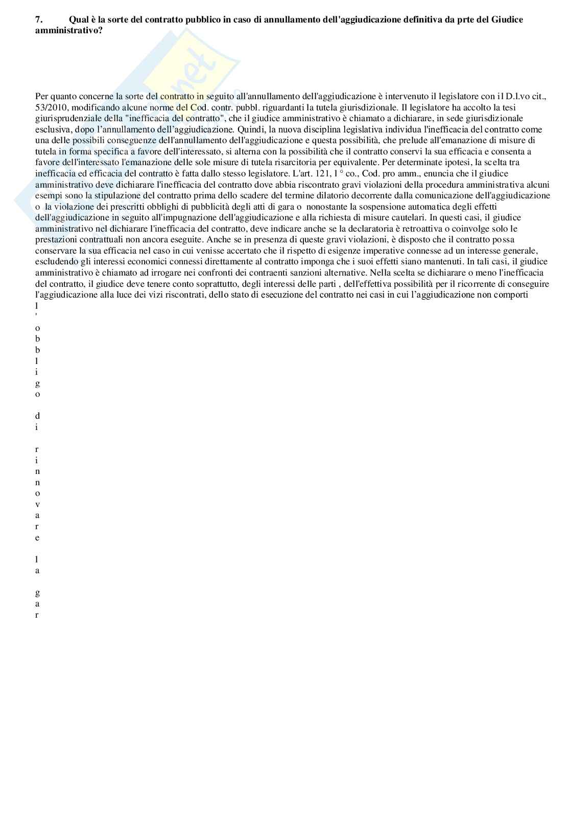 Paniere Diritto amministrativo 1 - Domande aperte Pag. 66
