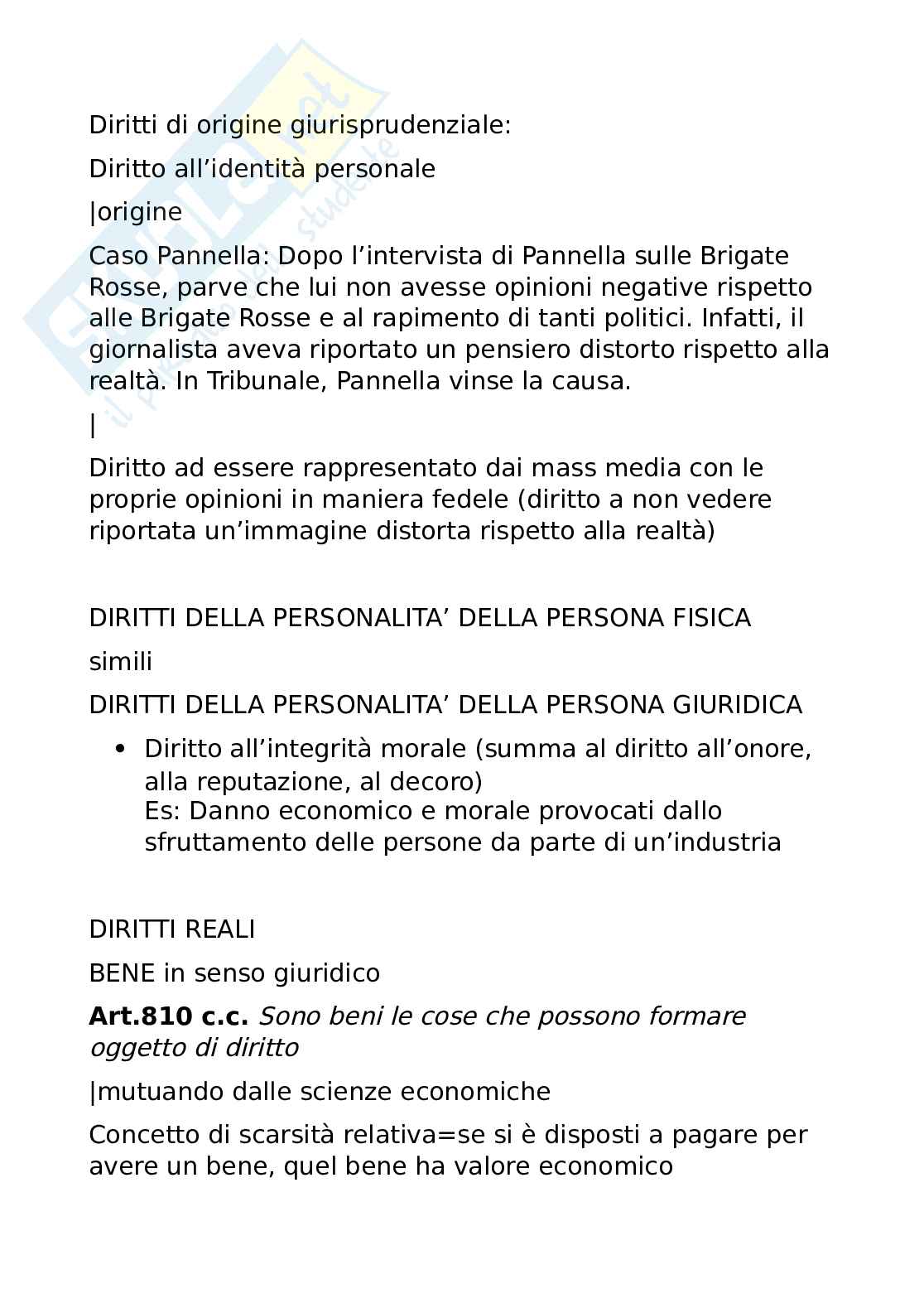 Diritti di origine giurisprudenziale Pag. 1