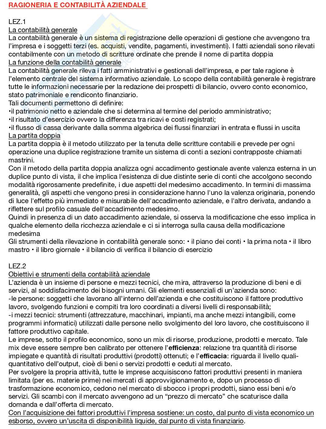 Esame Ragioneria e contabilità aziendale Pag. 1