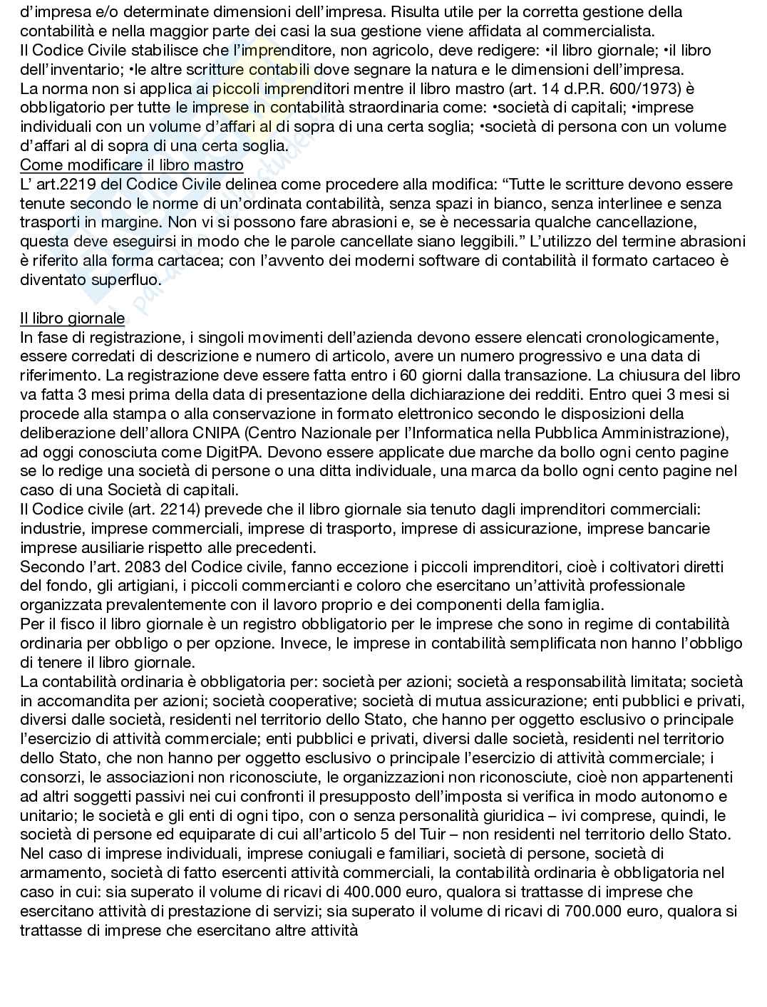Esame Ragioneria e contabilità aziendale Pag. 11