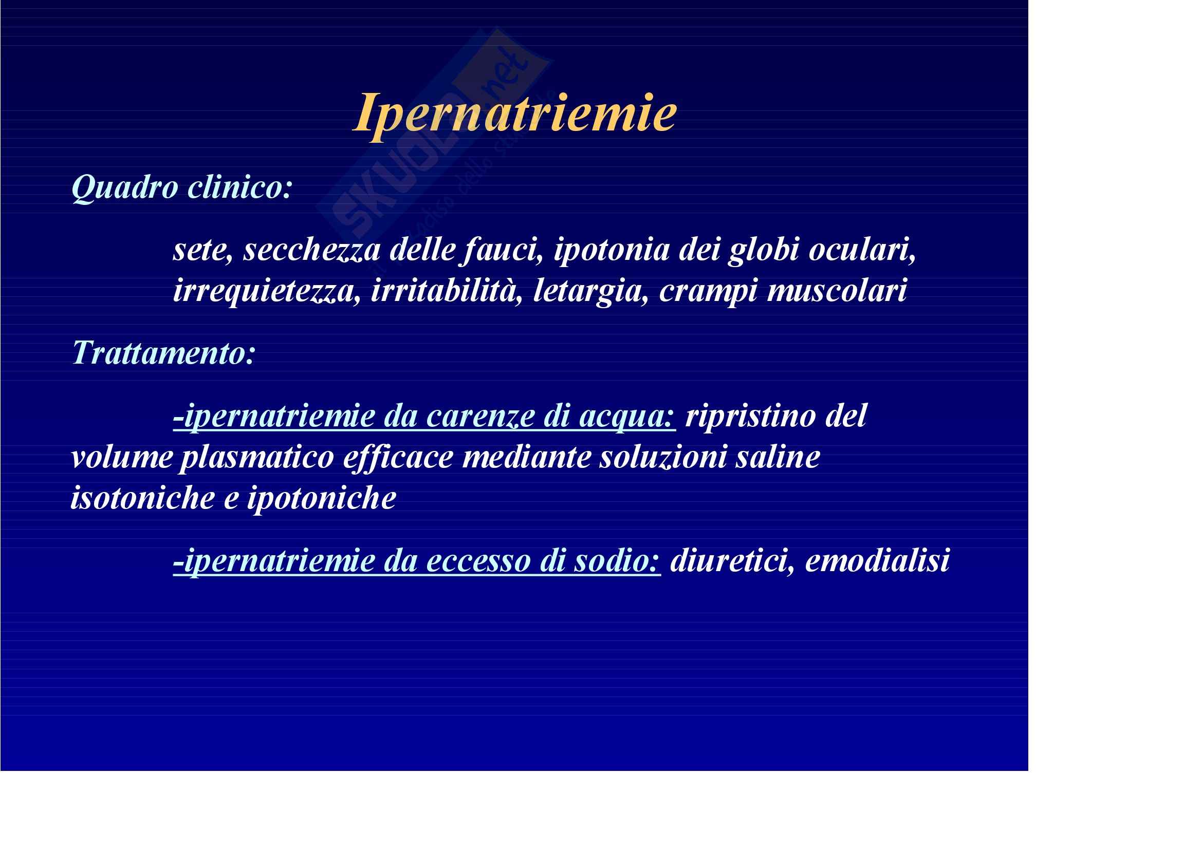 Nefrologia e urologia – Equilibrio idro elettrolitico Pag. 21
