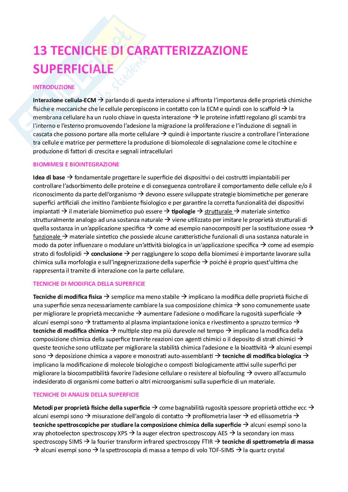 Appunti esame Ingegneria tissutale Pag. 76