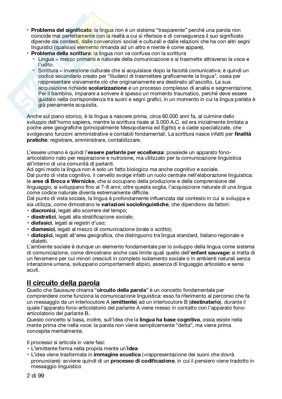 Glottologia - Appunti completi Modulo A Pag. 2