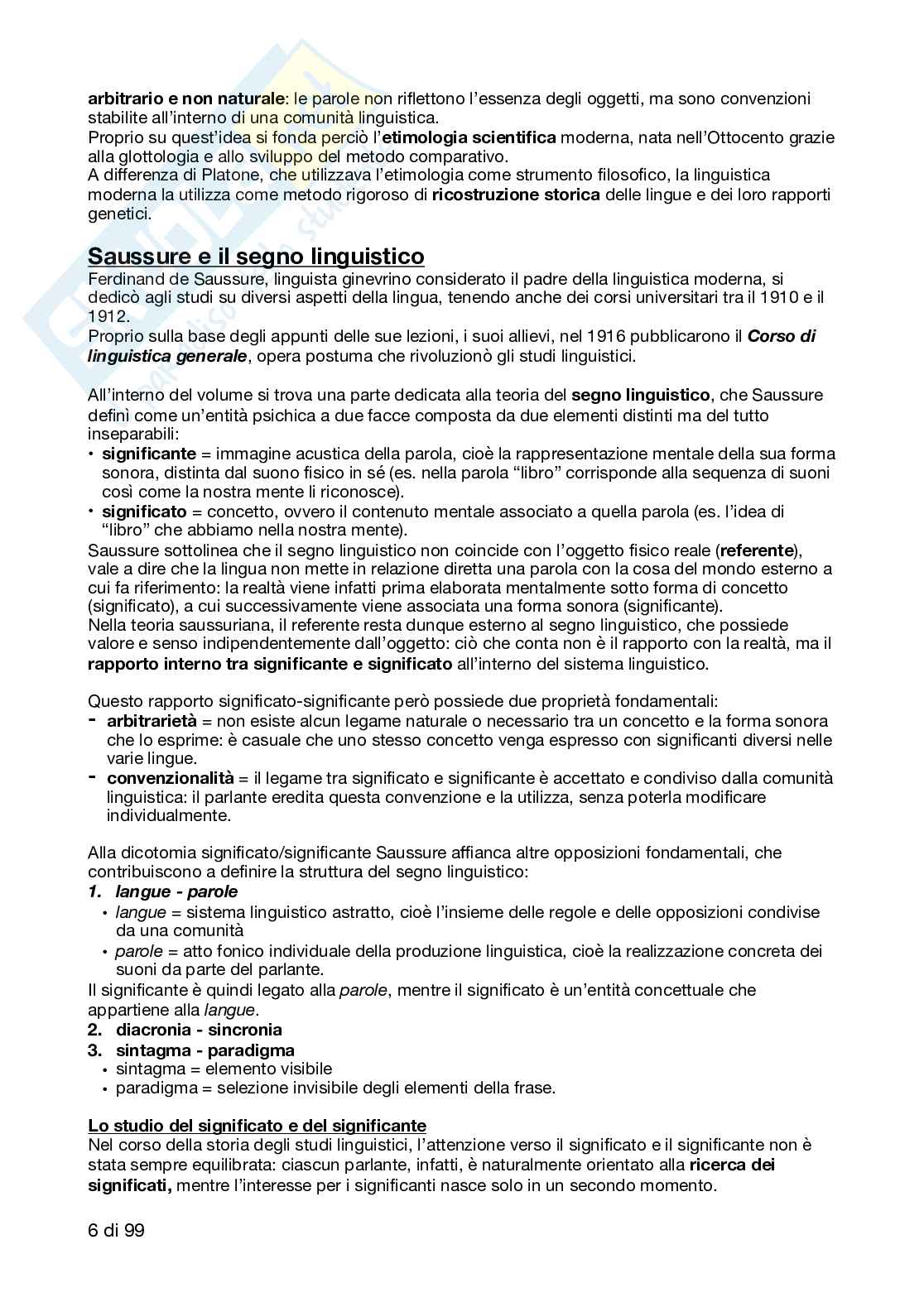 Glottologia - Appunti completi Modulo A Pag. 6