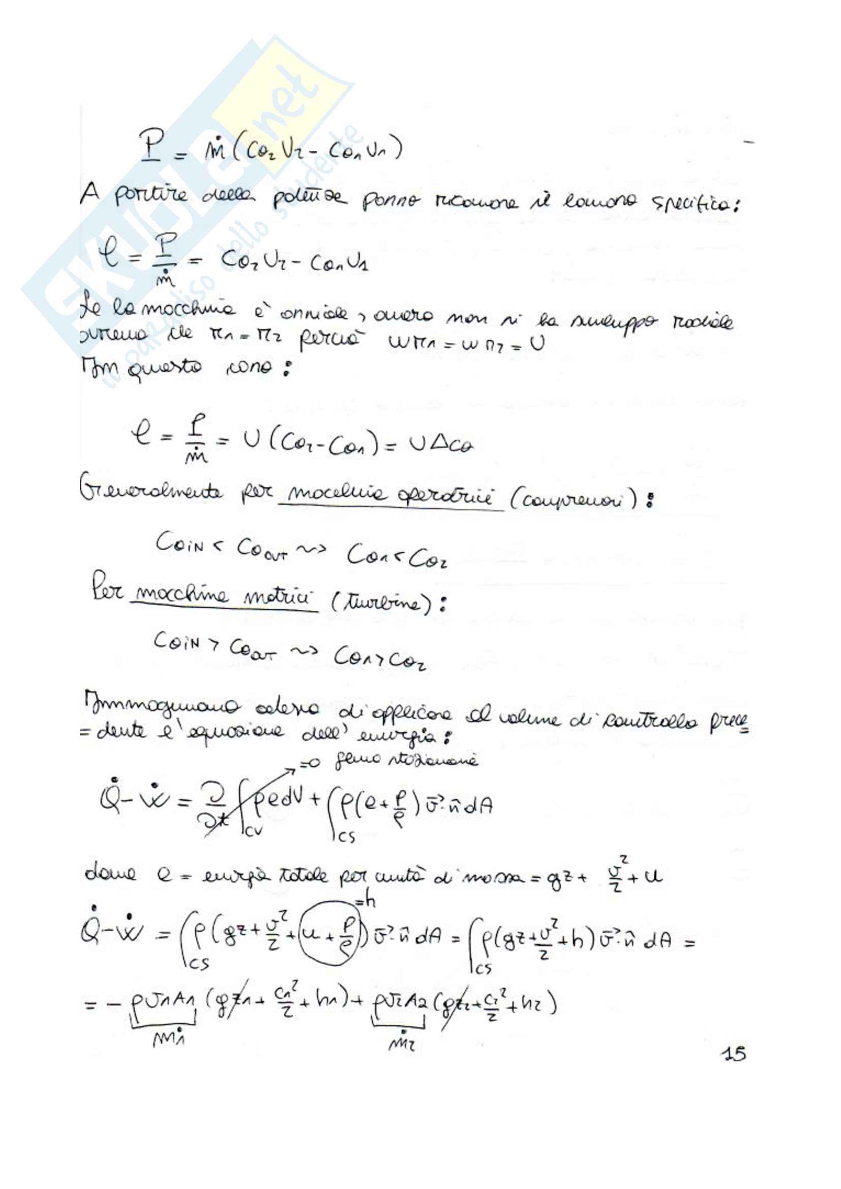 Appunti del corso di macchine a fluido Pag. 16