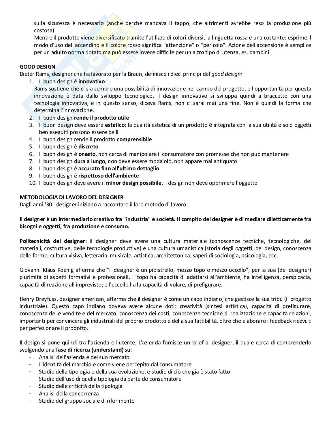 Appunti di Storia del design e della tecnica Pag. 6