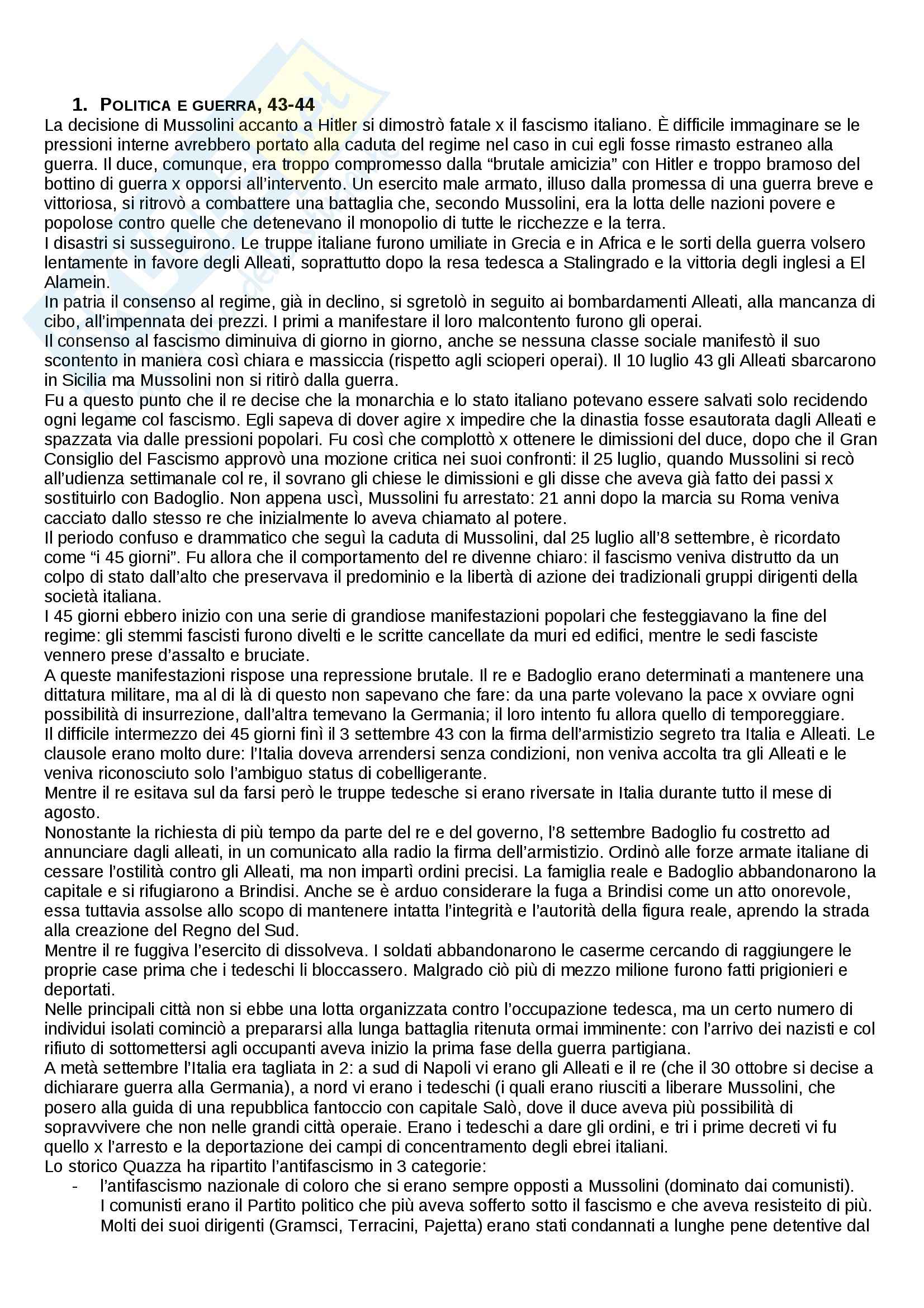 Storia Politica Italiana Dal Dopoguerra Oggi
