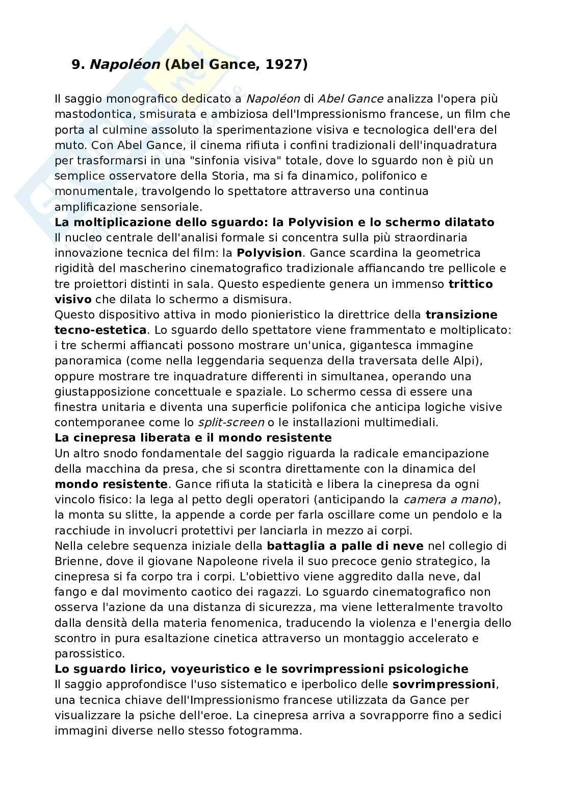 Riassunto esame Storia e teorie del cinema, Prof. Vitella Federico, libro consigliato Il cinema dello sguardo. Dai Lumière a Matrix, Pierotti, Vitella Pag. 16