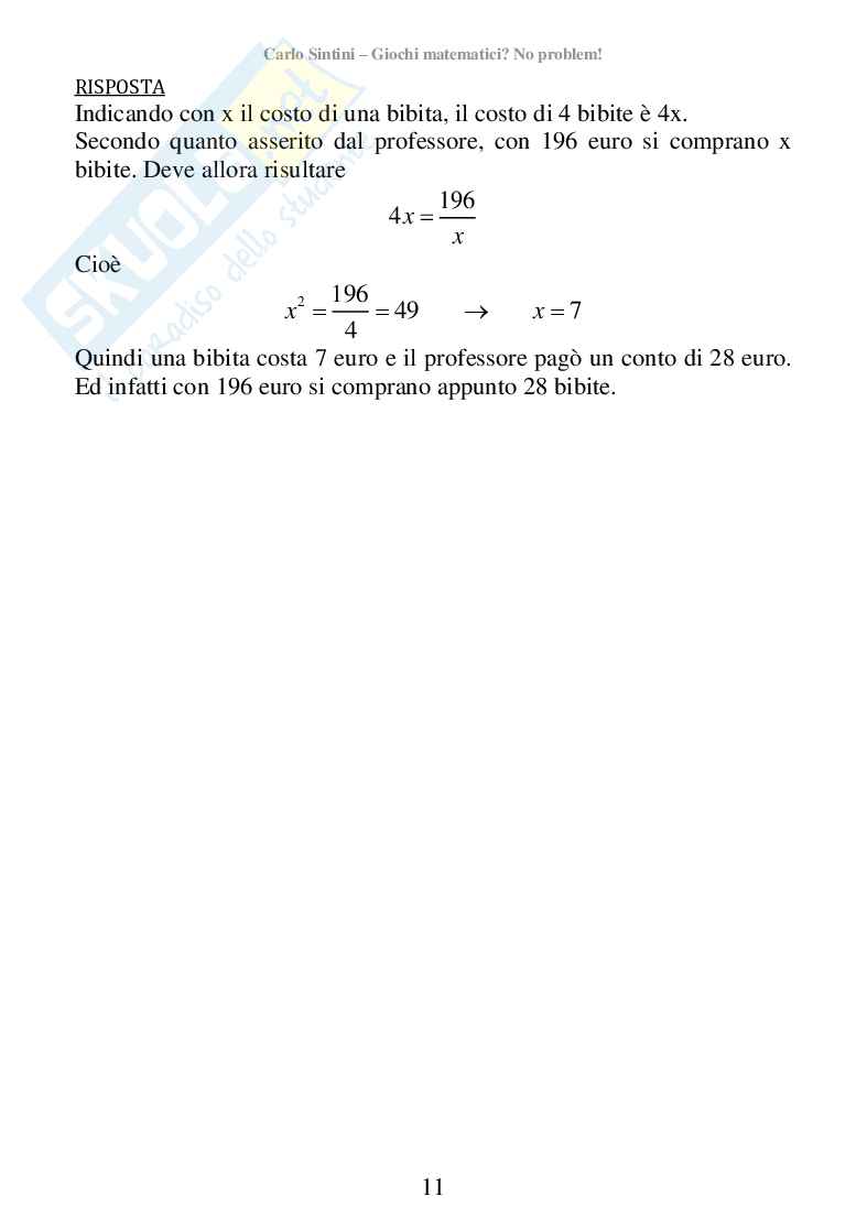 Giochi matematici? No problem! (ebook) Pag. 11