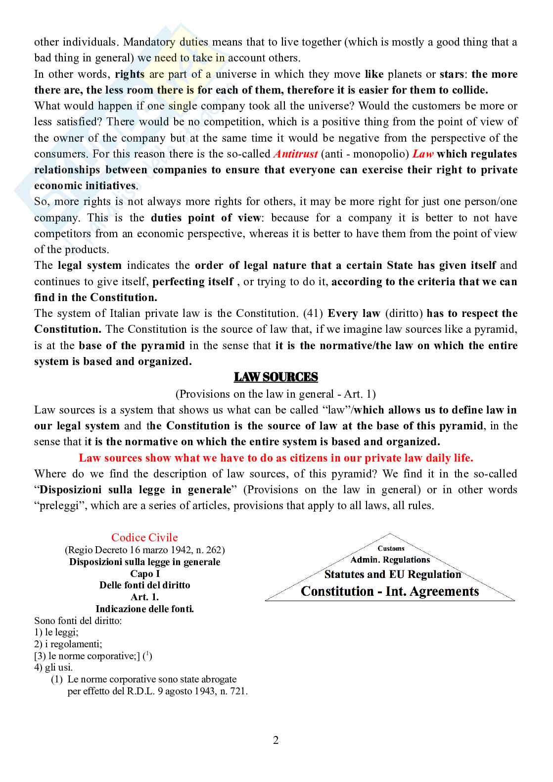 Principles of private law Pag. 2