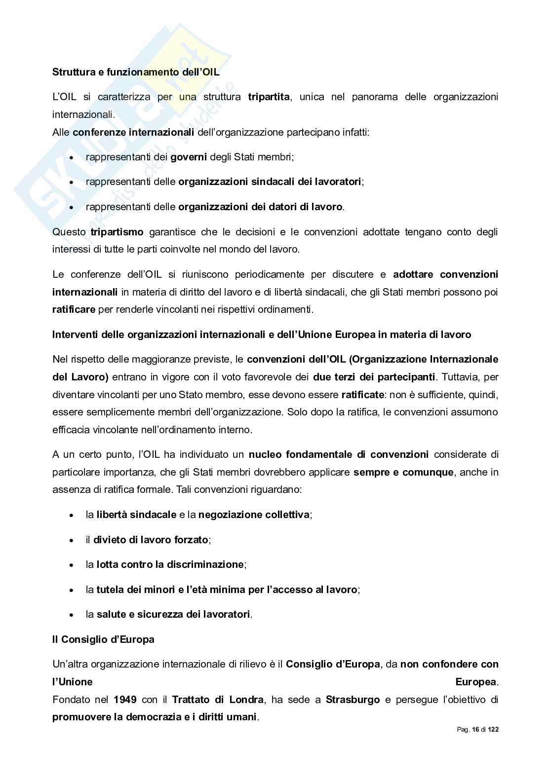 Riassunto esame Diritto sindacale, Prof. Lassandari Andrea, libro consigliato Il diritto sindacale, Carinci Pag. 16