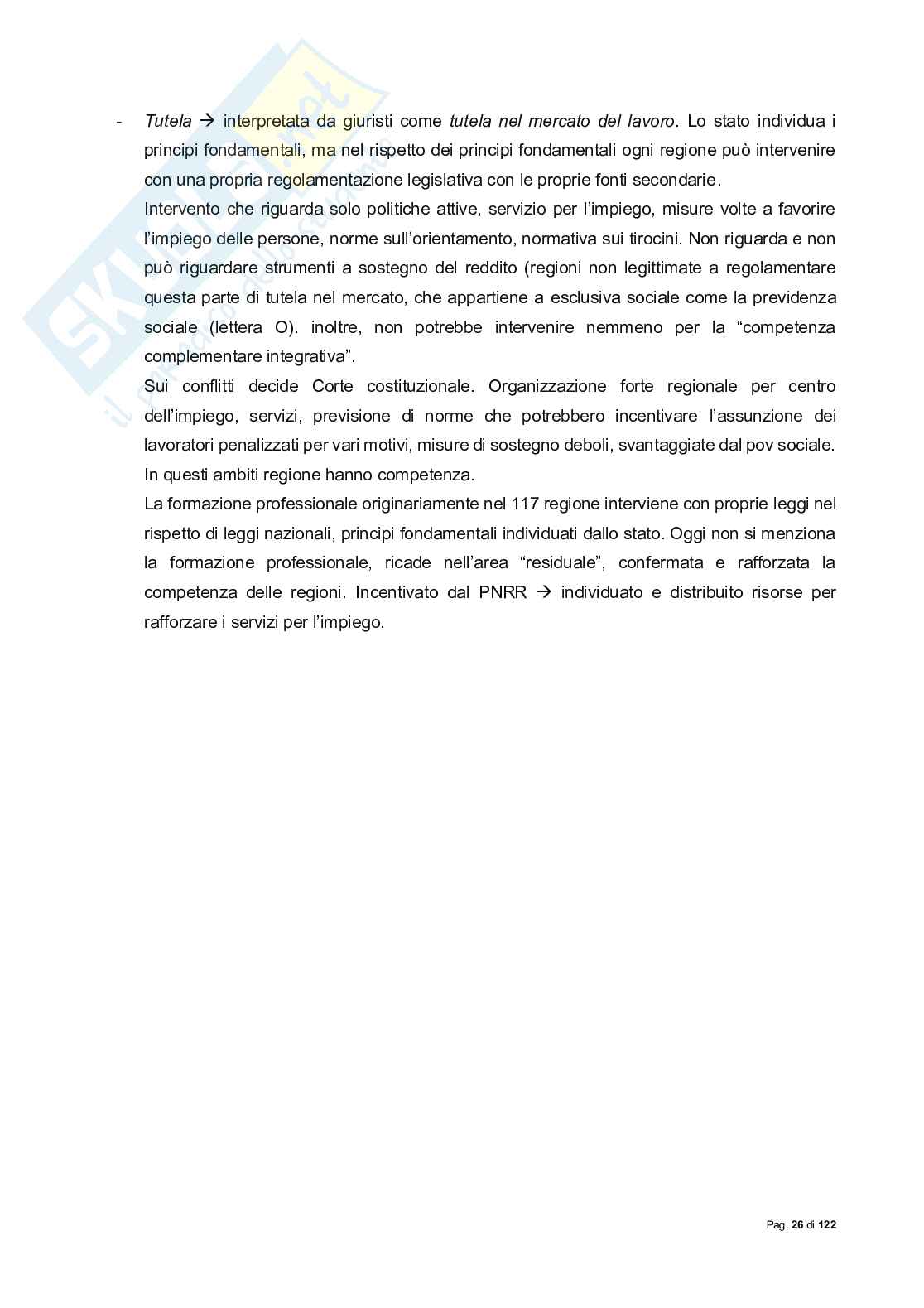 Riassunto esame Diritto sindacale, Prof. Lassandari Andrea, libro consigliato Il diritto sindacale, Carinci Pag. 26