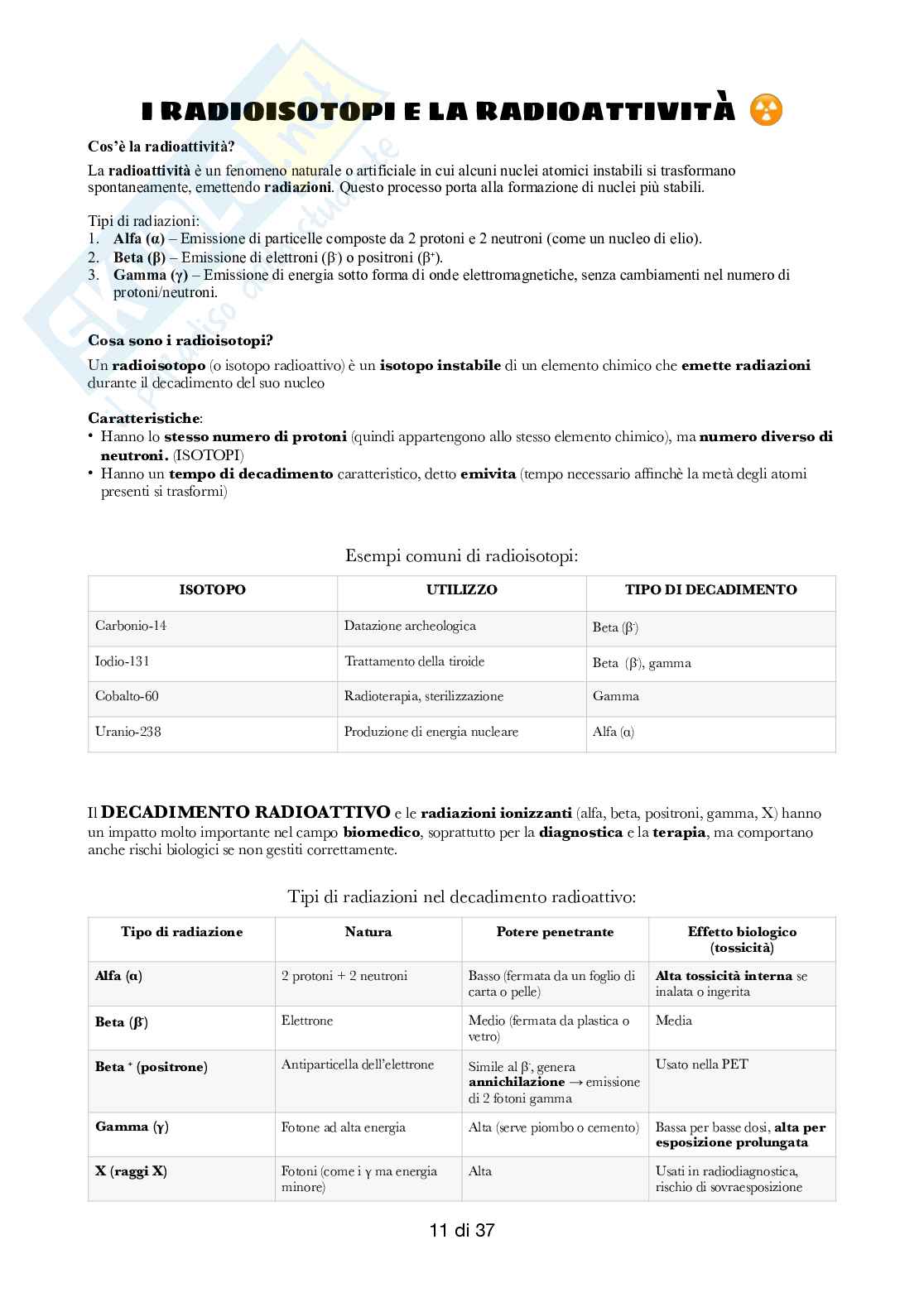 Semestre filtro - Chimica e propedeutica biochimica Pag. 11