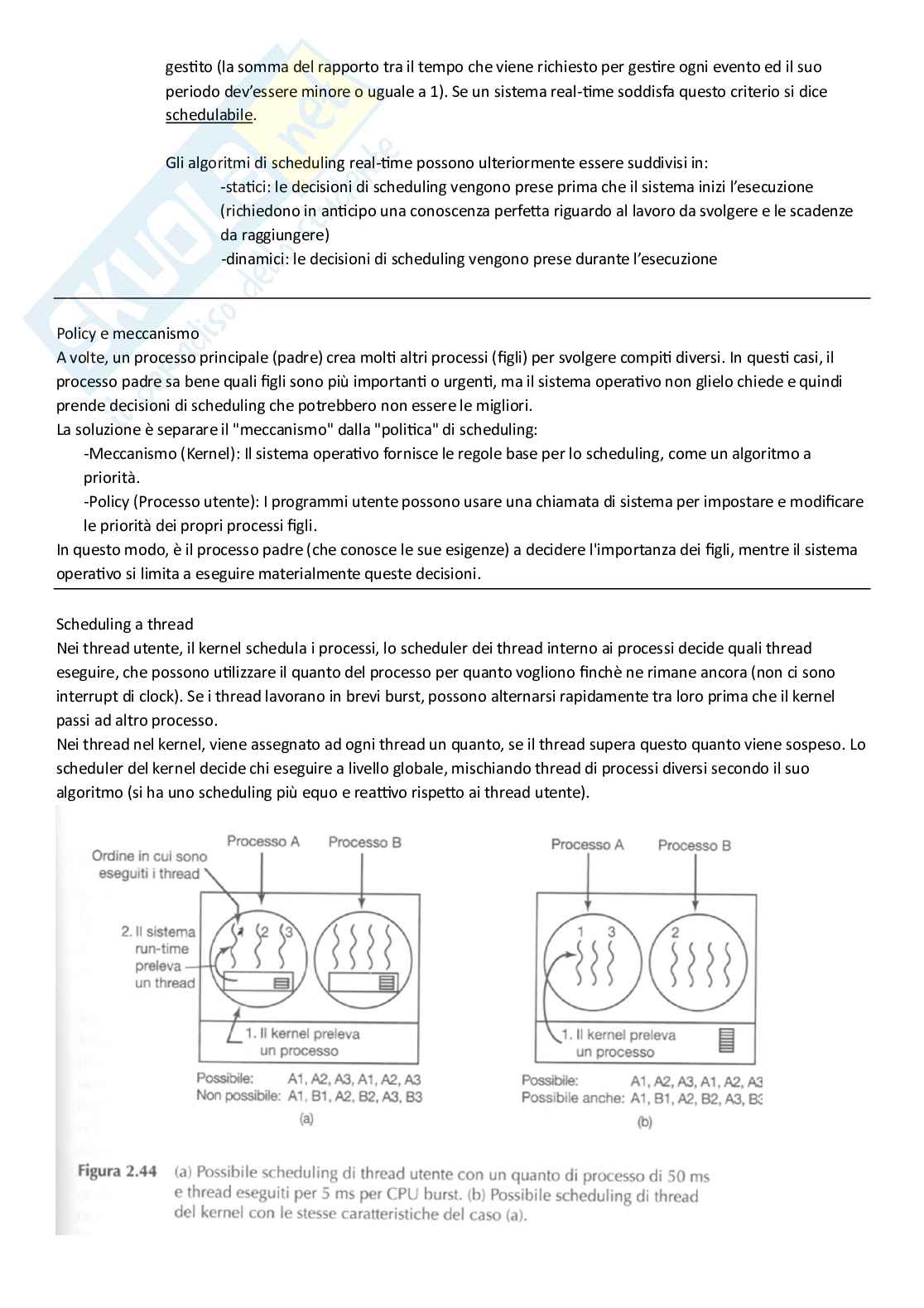 Sistemi operativi Pag. 36