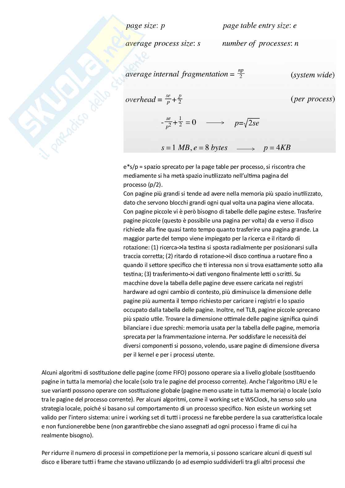 Sistemi operativi Pag. 56