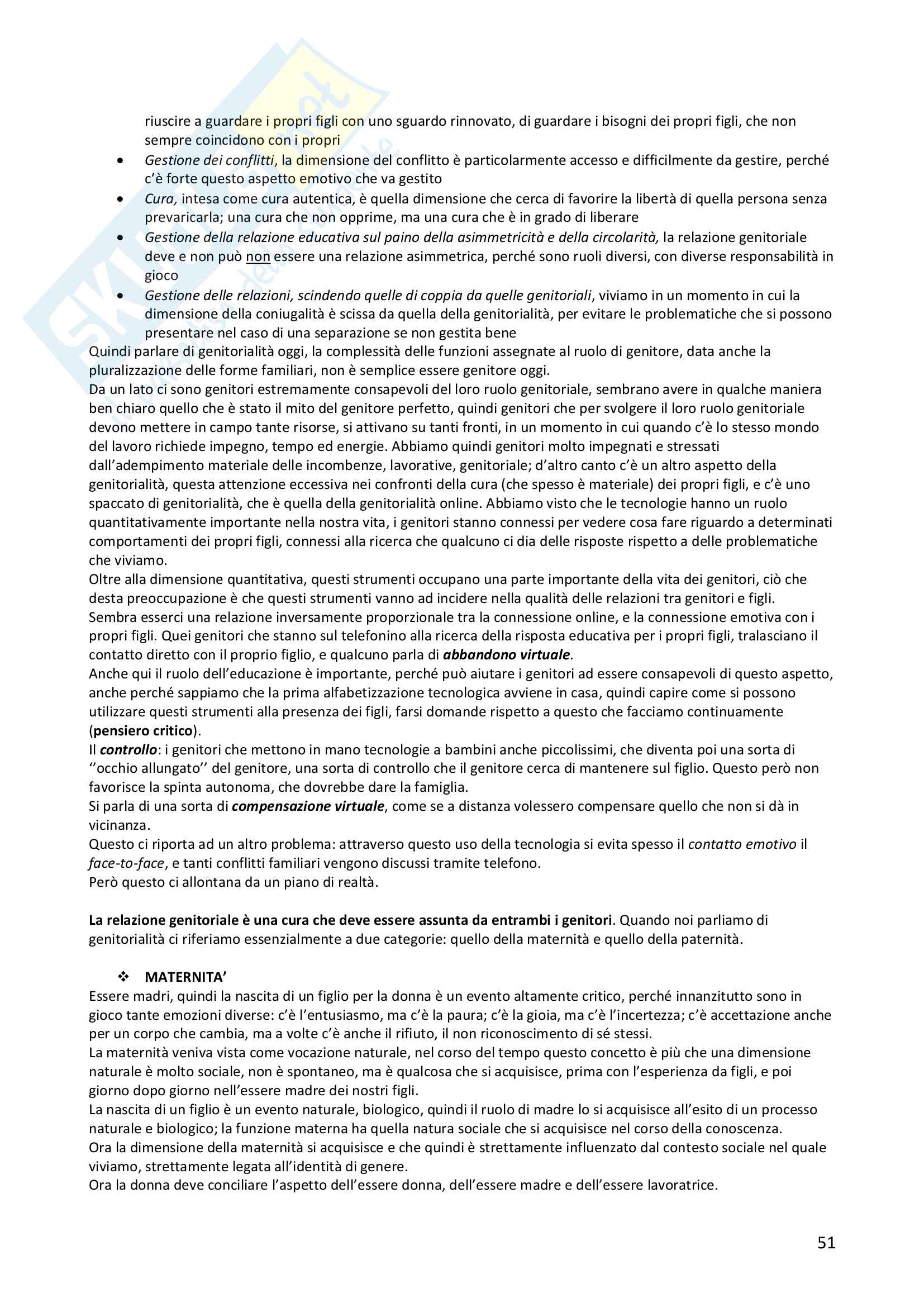 Appunti di Pedagogia sociale familiare e interculturale Pag. 51