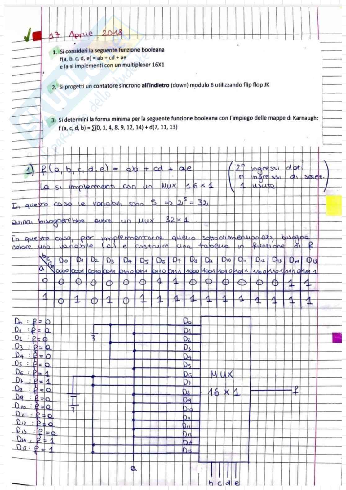 Esercizi svolti fondamenti di Elettronica dei sistemi digitali Pag. 11